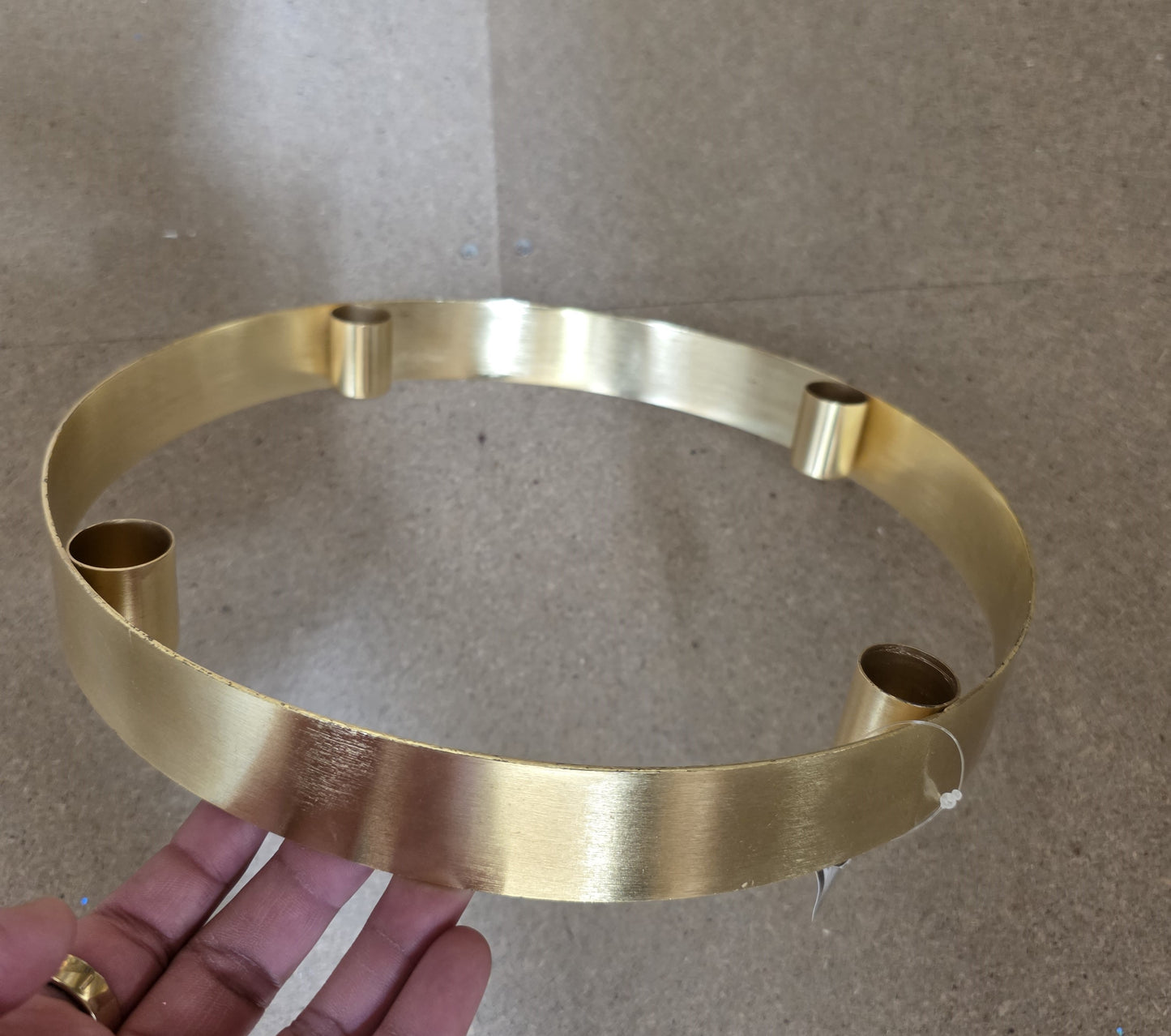 Candle Holder Steg gold 30cm