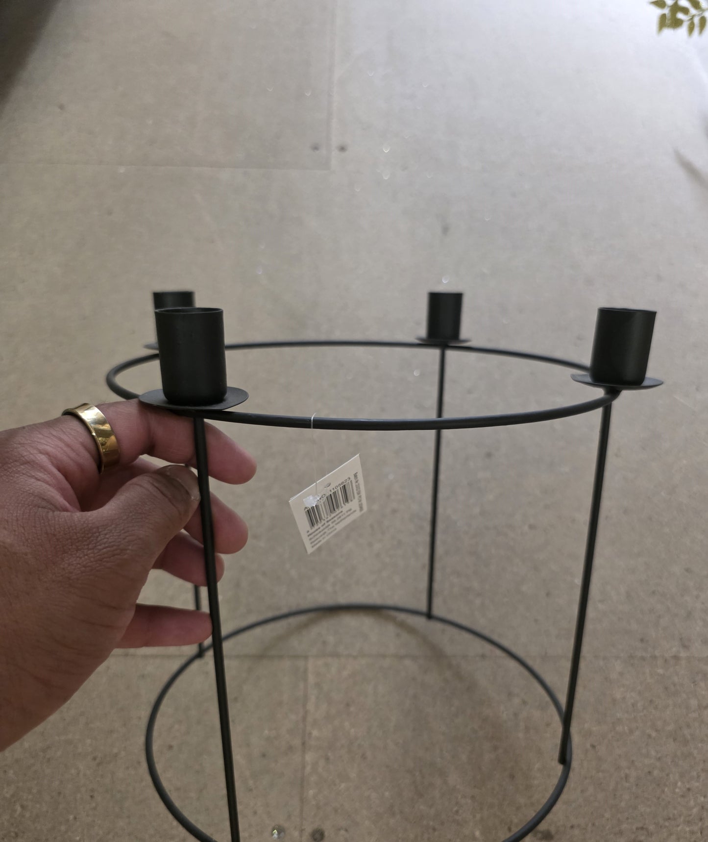 Metal Candle Advent Black 29cm