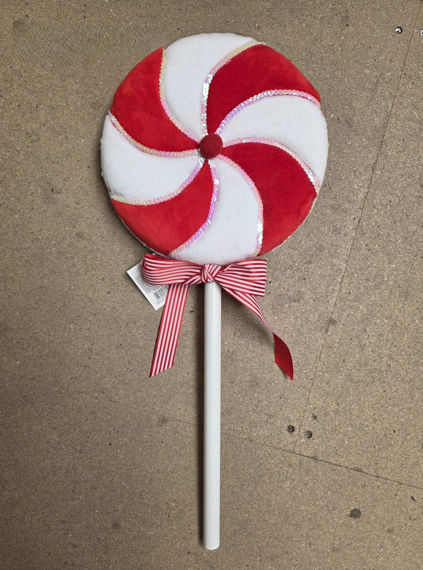 Candy Lollipop Red White 60cm