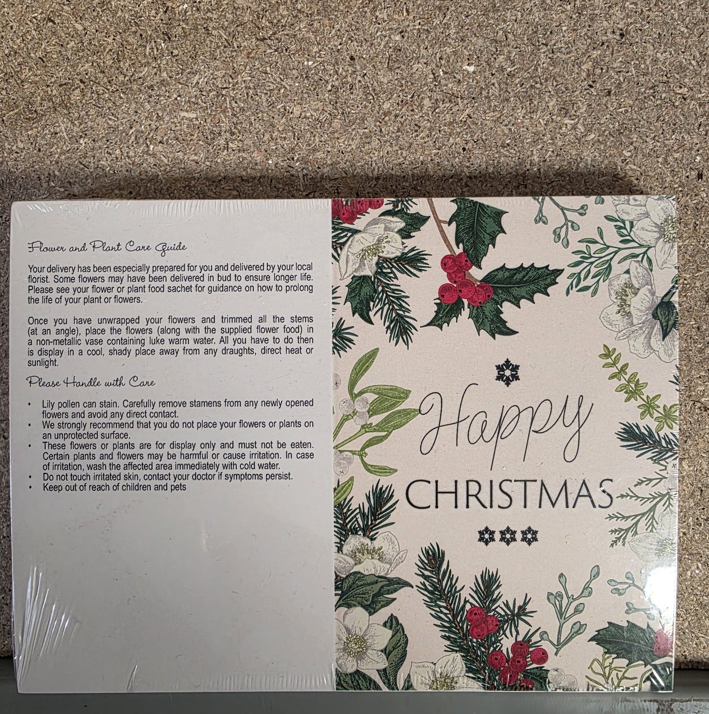 Folded Card Happy Christmas Nature