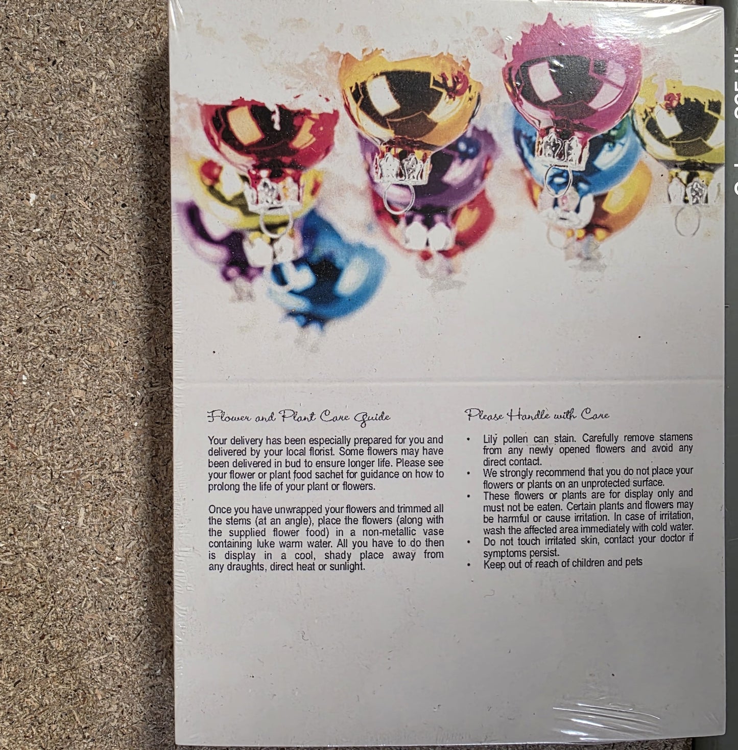 Folded Card Bauble Rainbow