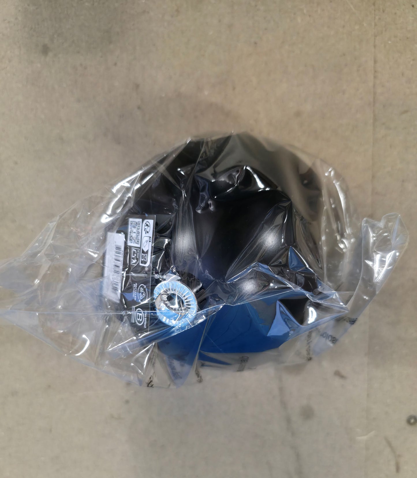 Bauble Unbreakable 15cm Shiny Black X1