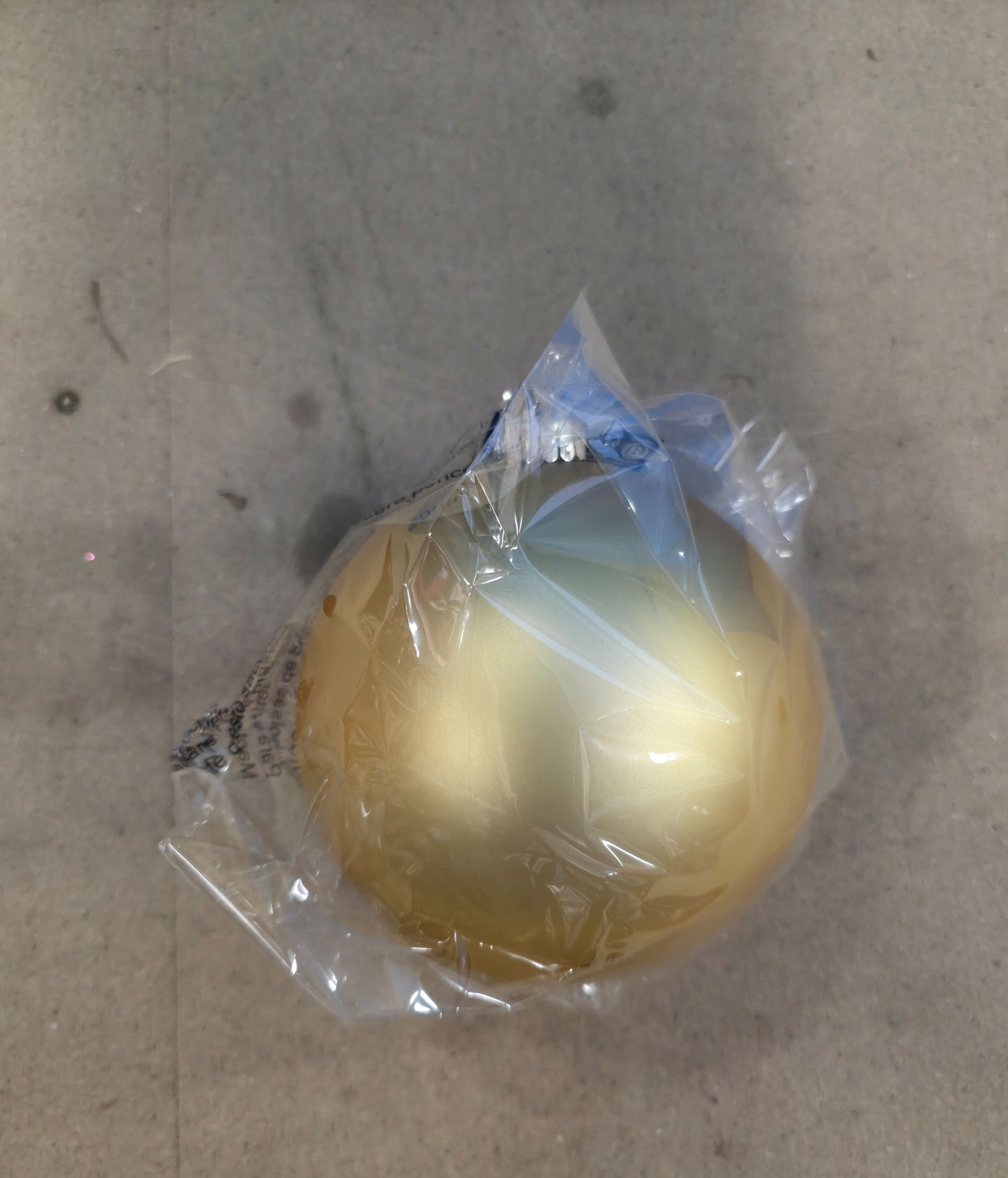 Bauble Unbreakable 15cm Shiny Matt Gold X1