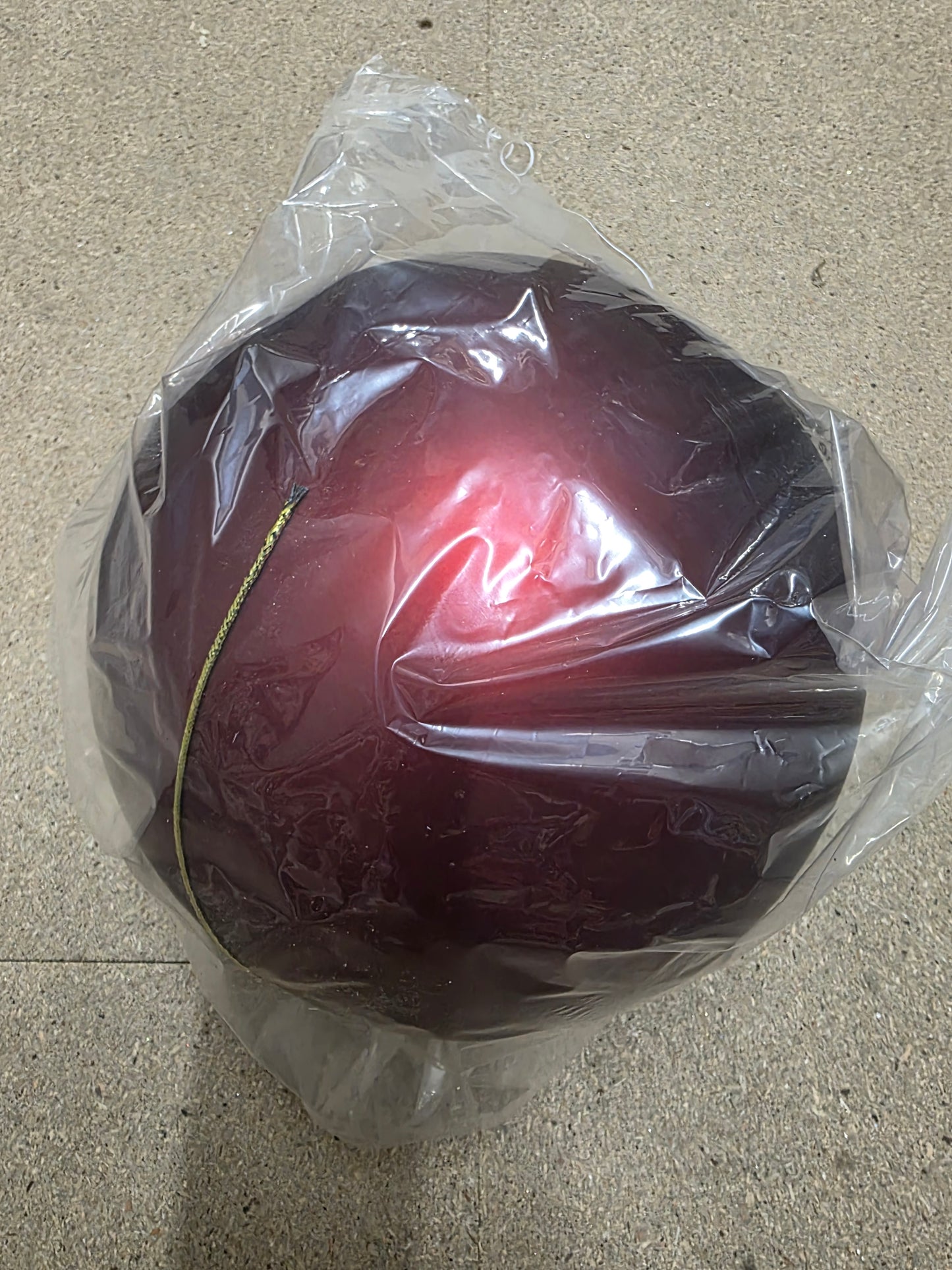 Bauble Unbreakable 25cm Matt D.red X1