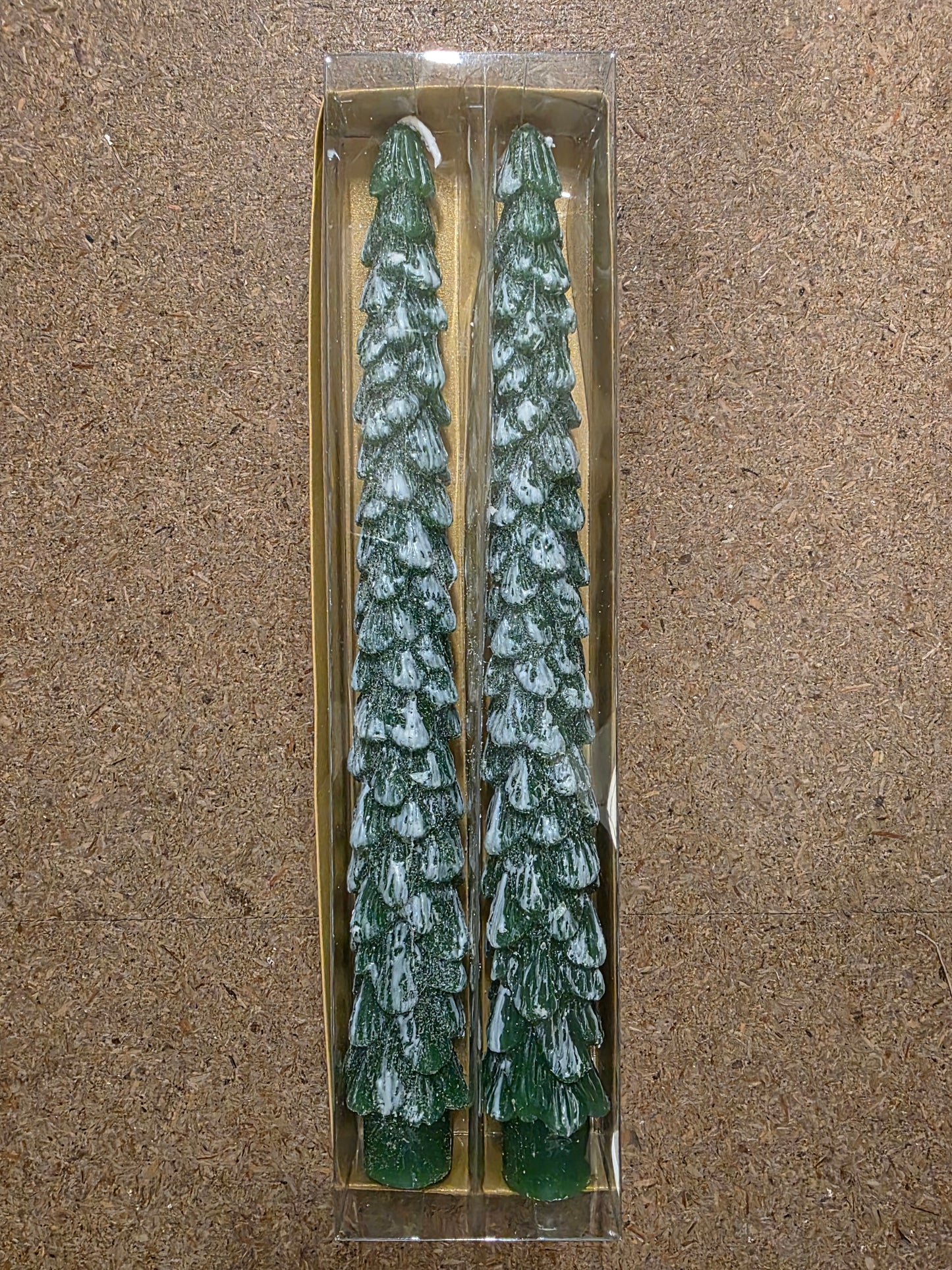 Candle Dinner X-mas Tree Green 25 X2cm