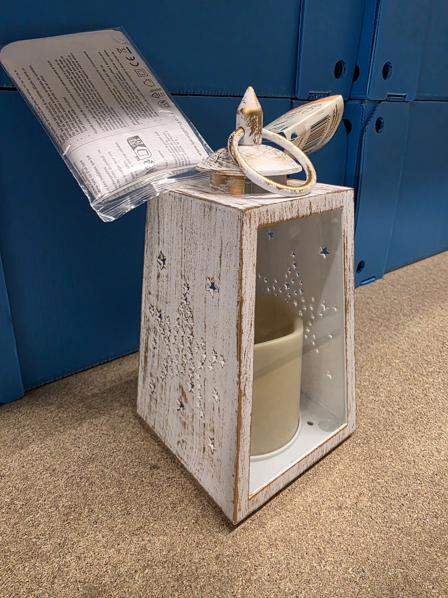 L E D Lantern Star Tree White