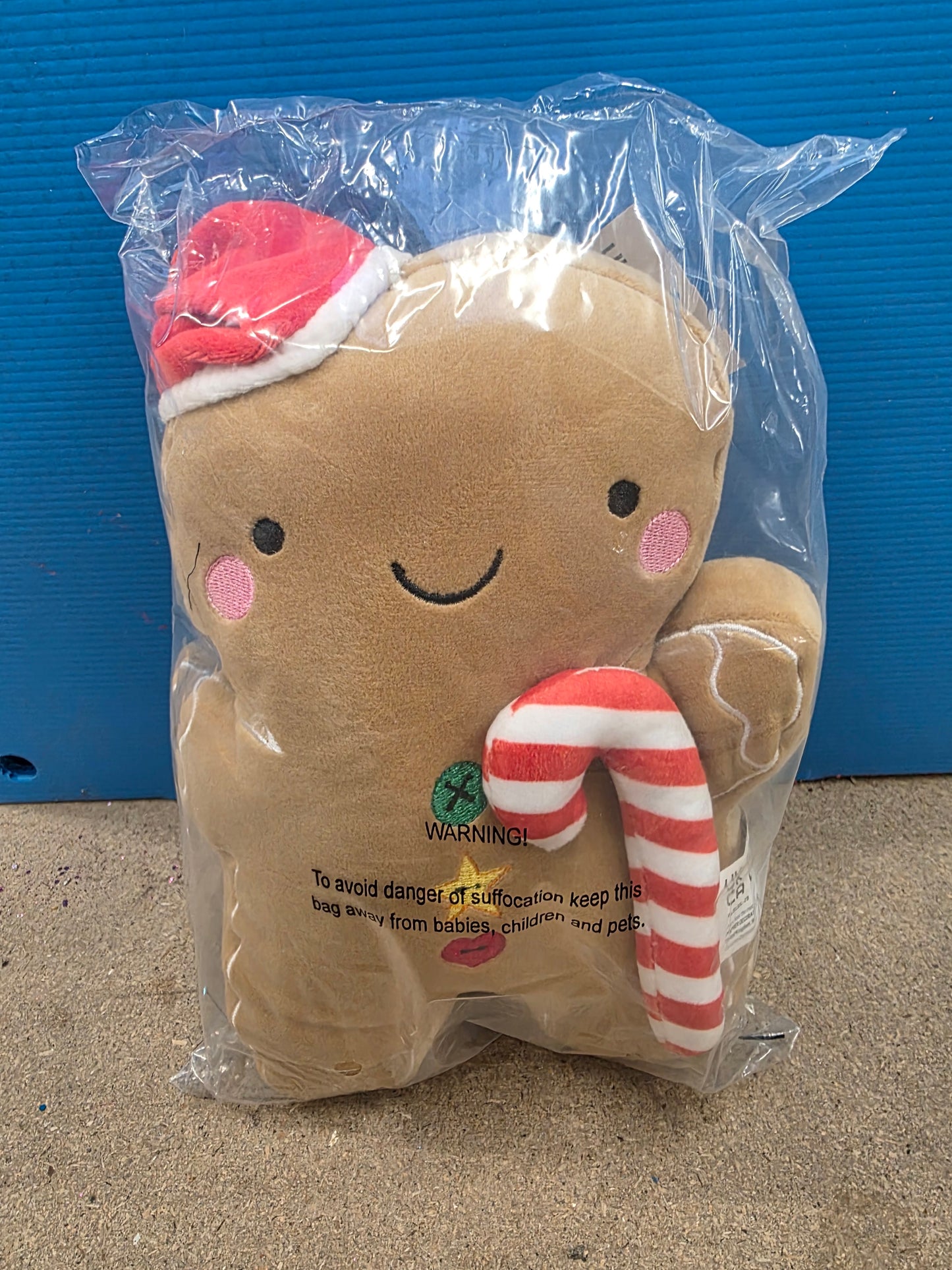 Soft Toy Xmas 26cm Ginger Bread