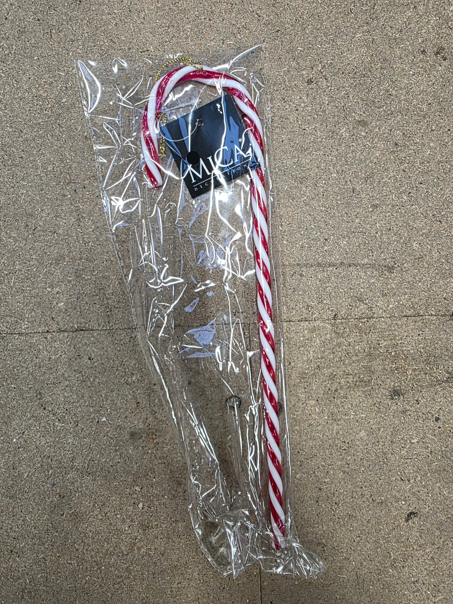 Hanging Candy Cane Red 30x7cm