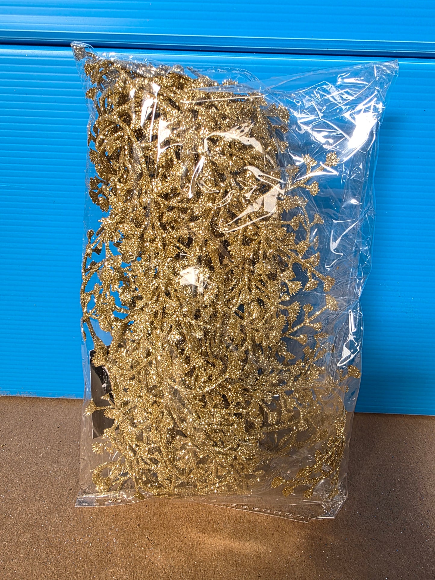 Garland Foliage Glittered Gold 180cm