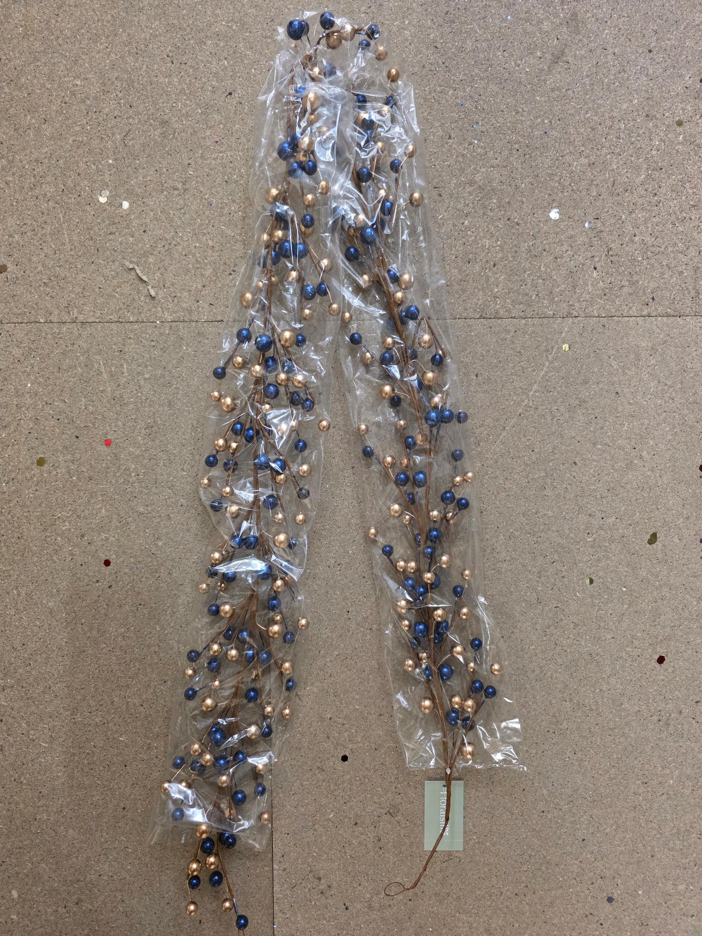Garland Classic Berry Blue Gold 150cm
