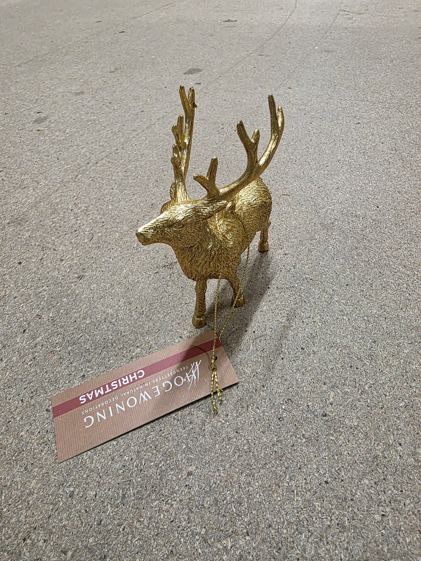 Hanger Deers Assorted 14cm Gold