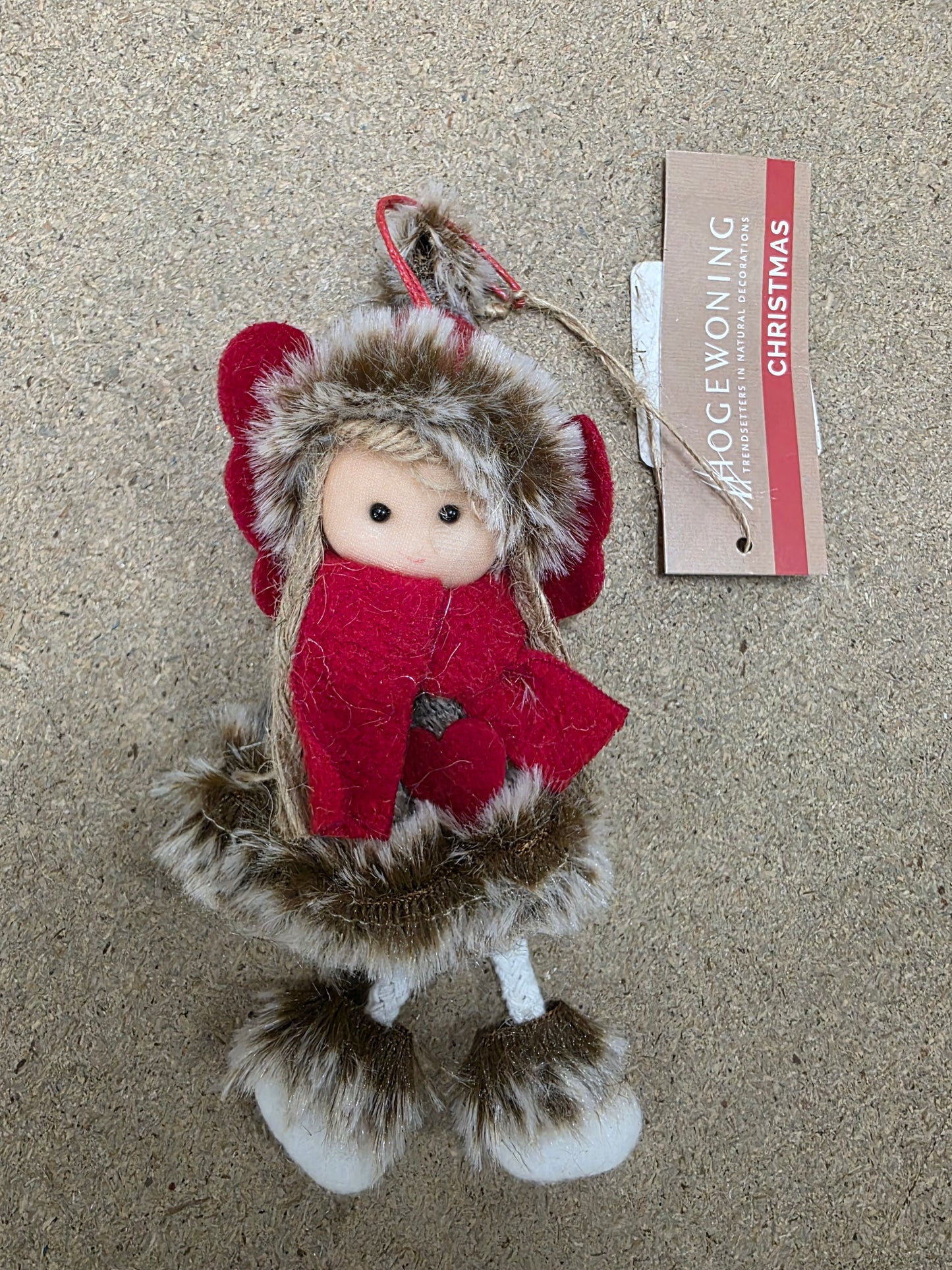 Hanger Fluffy Doll Angel 17cm