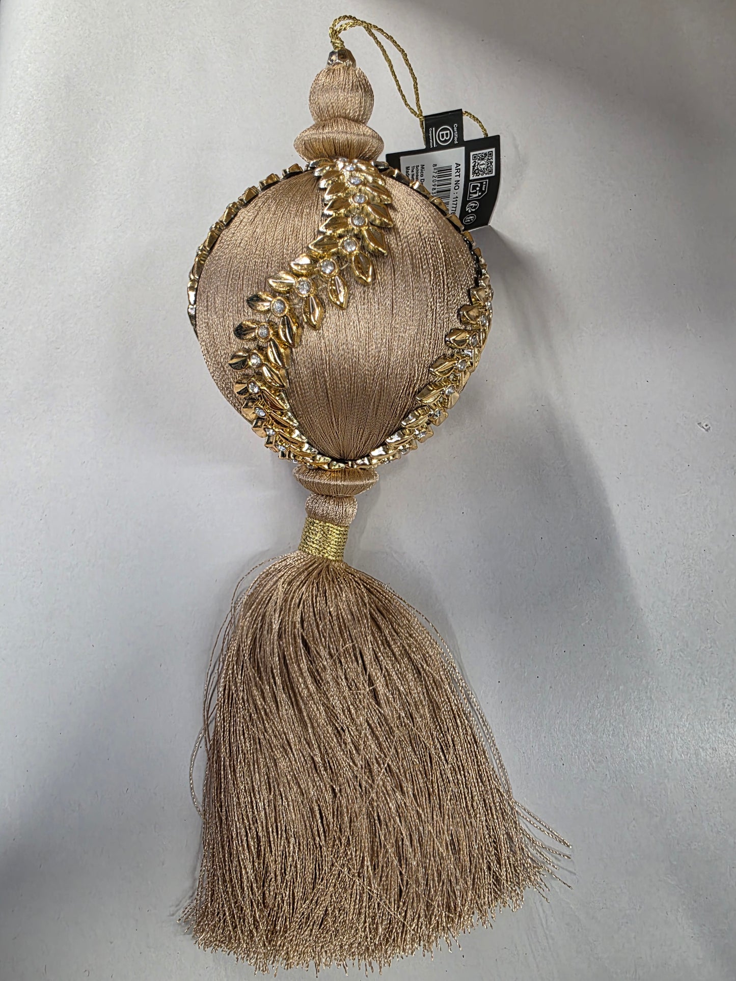 Hanging Ball Tassel 28cm Gold