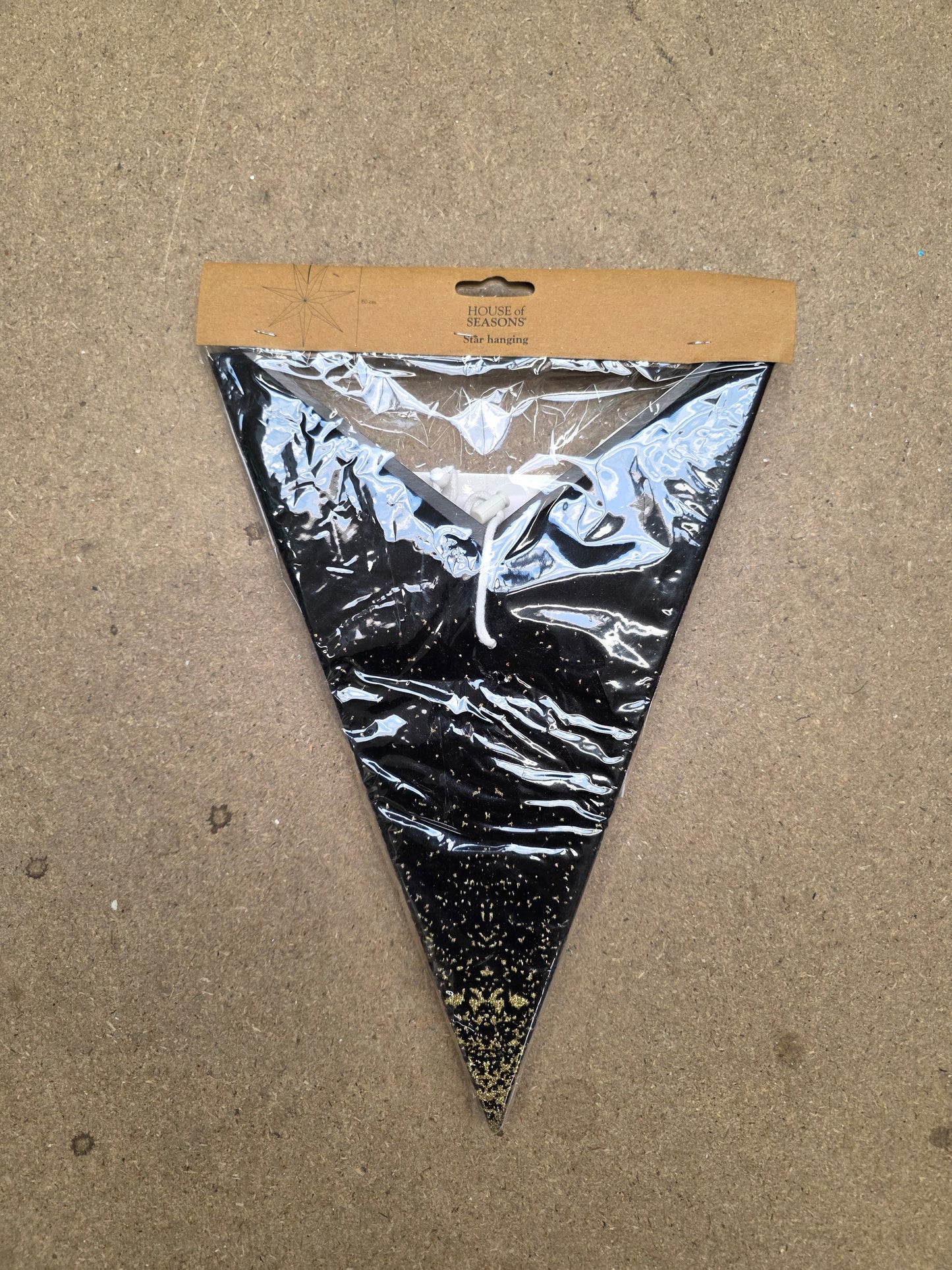 Hanging Paper Star Black 60cm