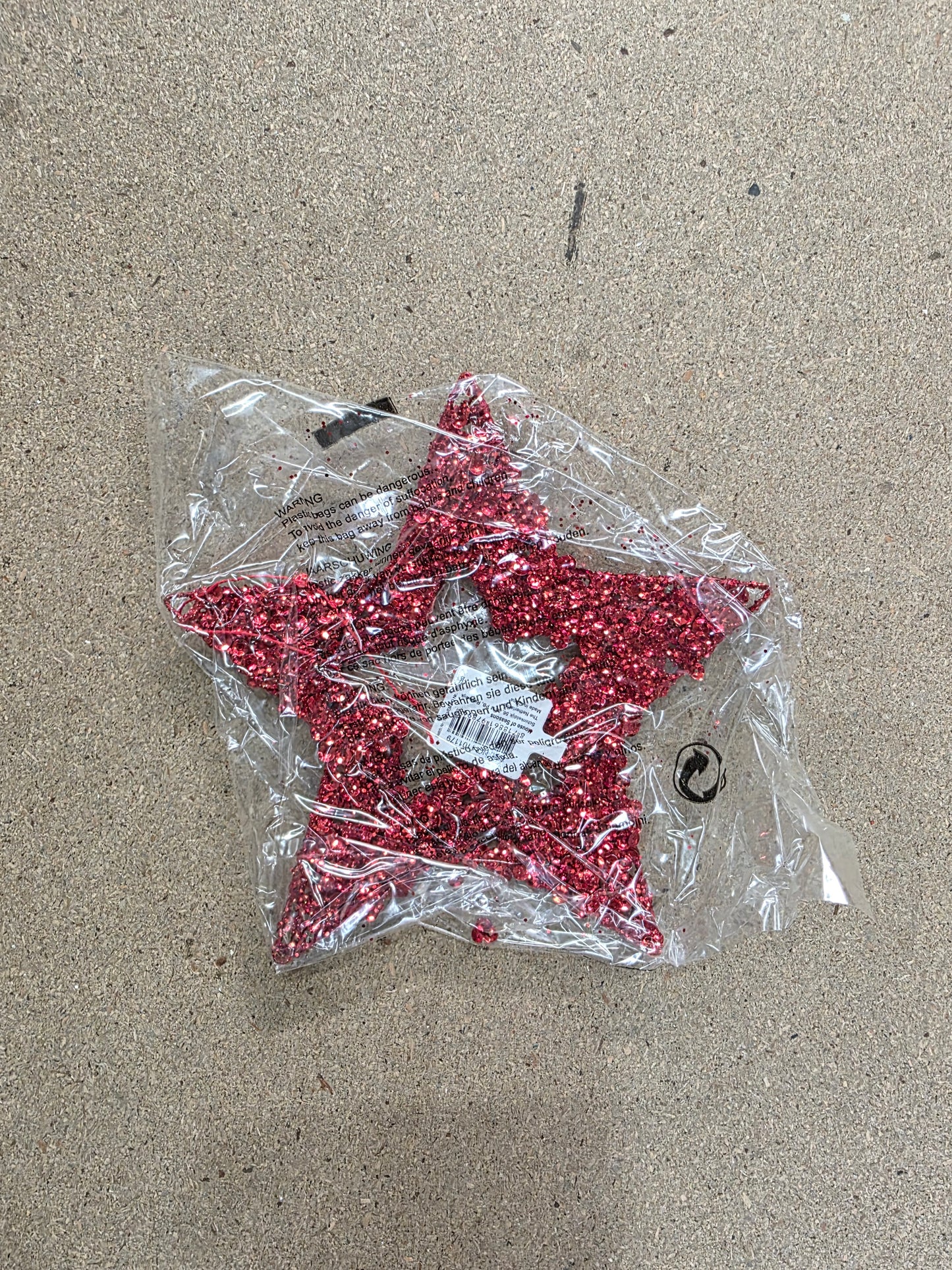 Hanging Star Red 20cm