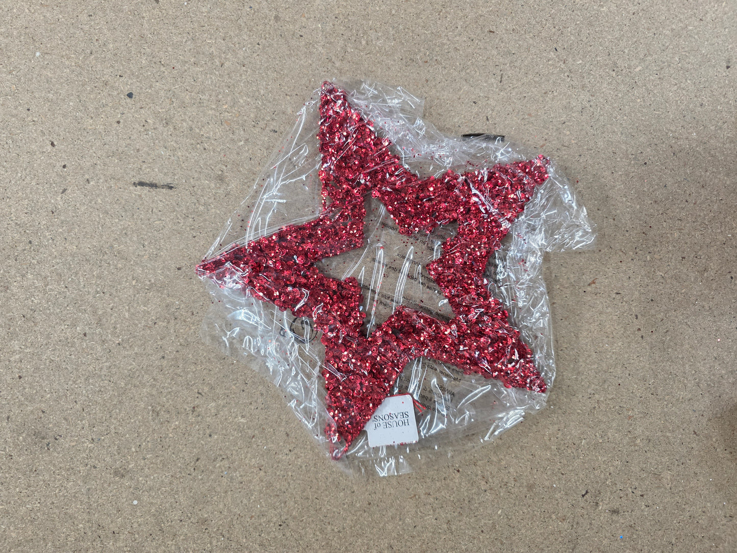 Hanging Star Red 25cm