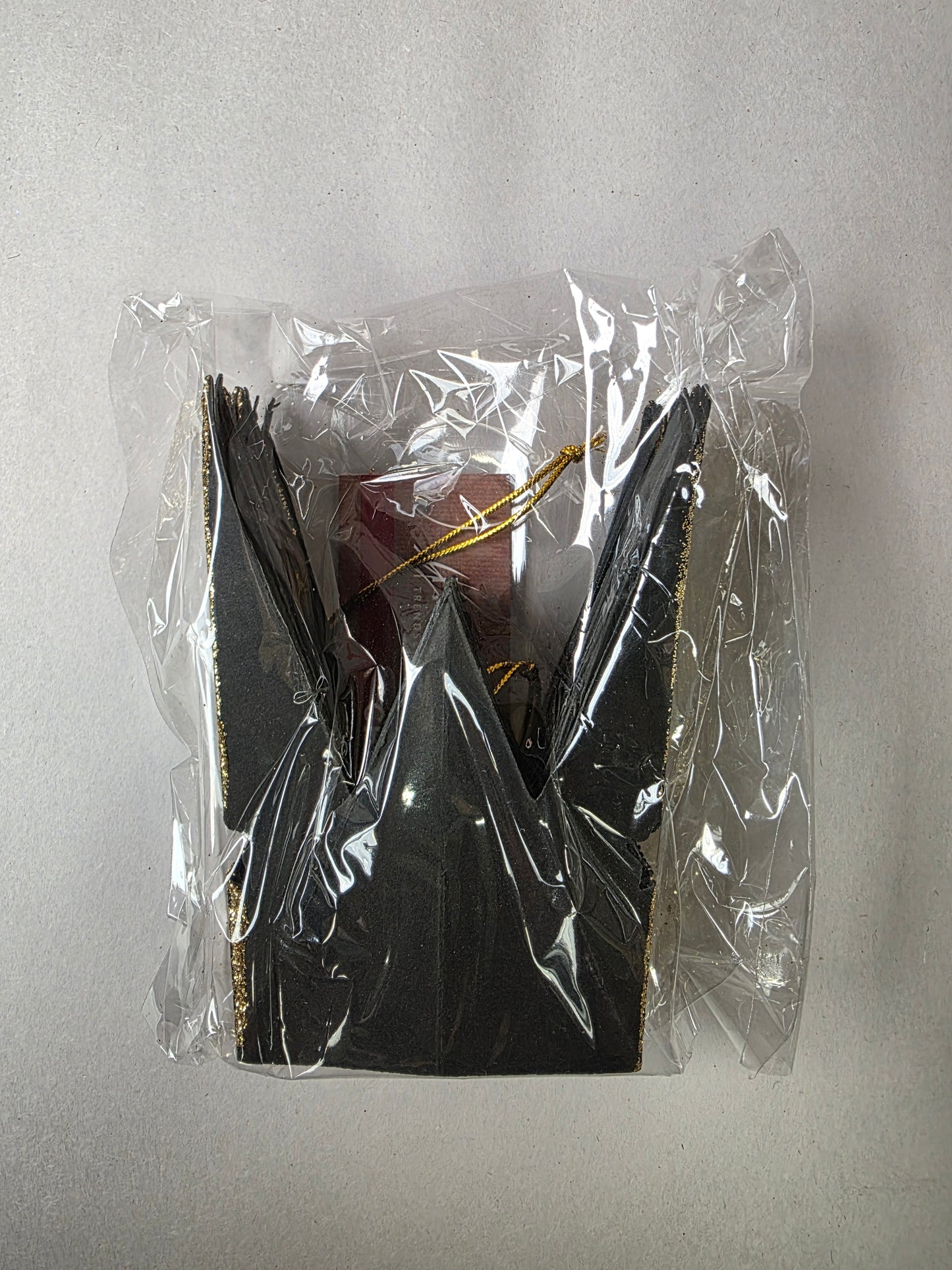 Paper Star Hanger 20cm Black Gold