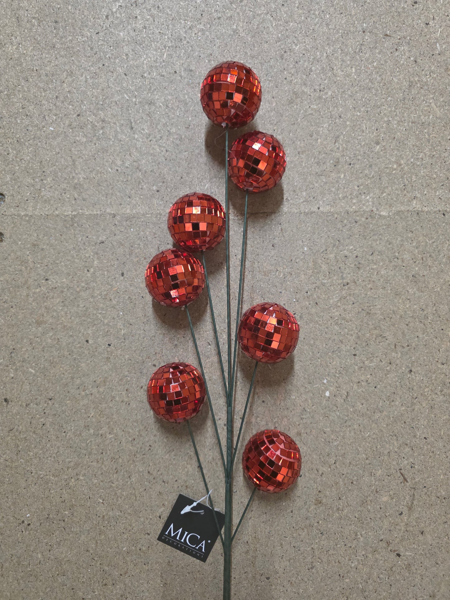 Branch Mirror Balls Red 60cm