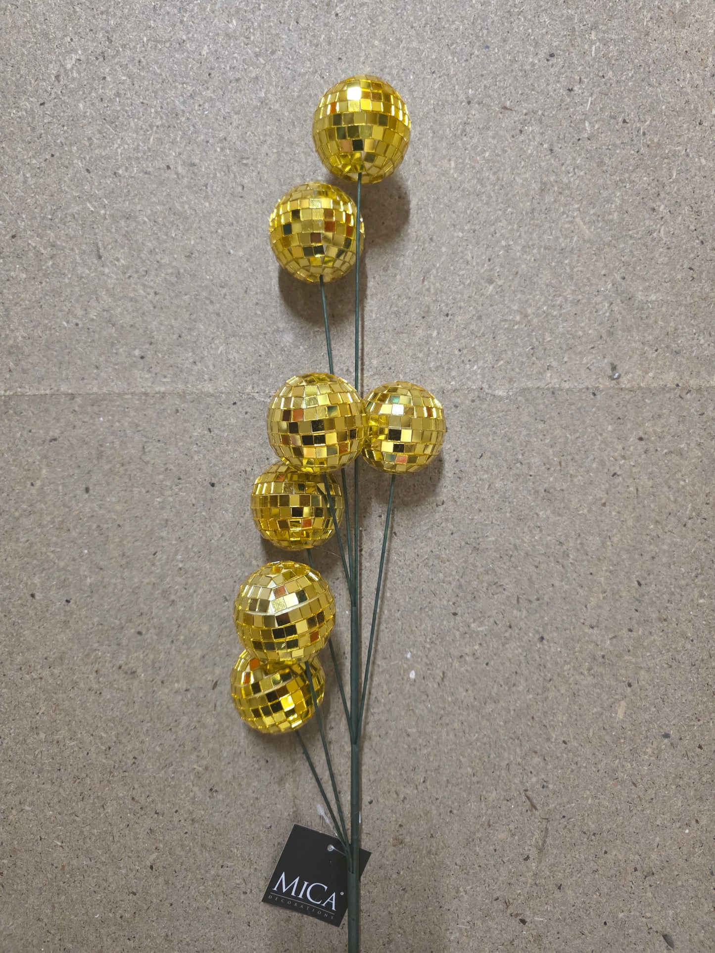 Branch Mirror Balls Gold 60cm