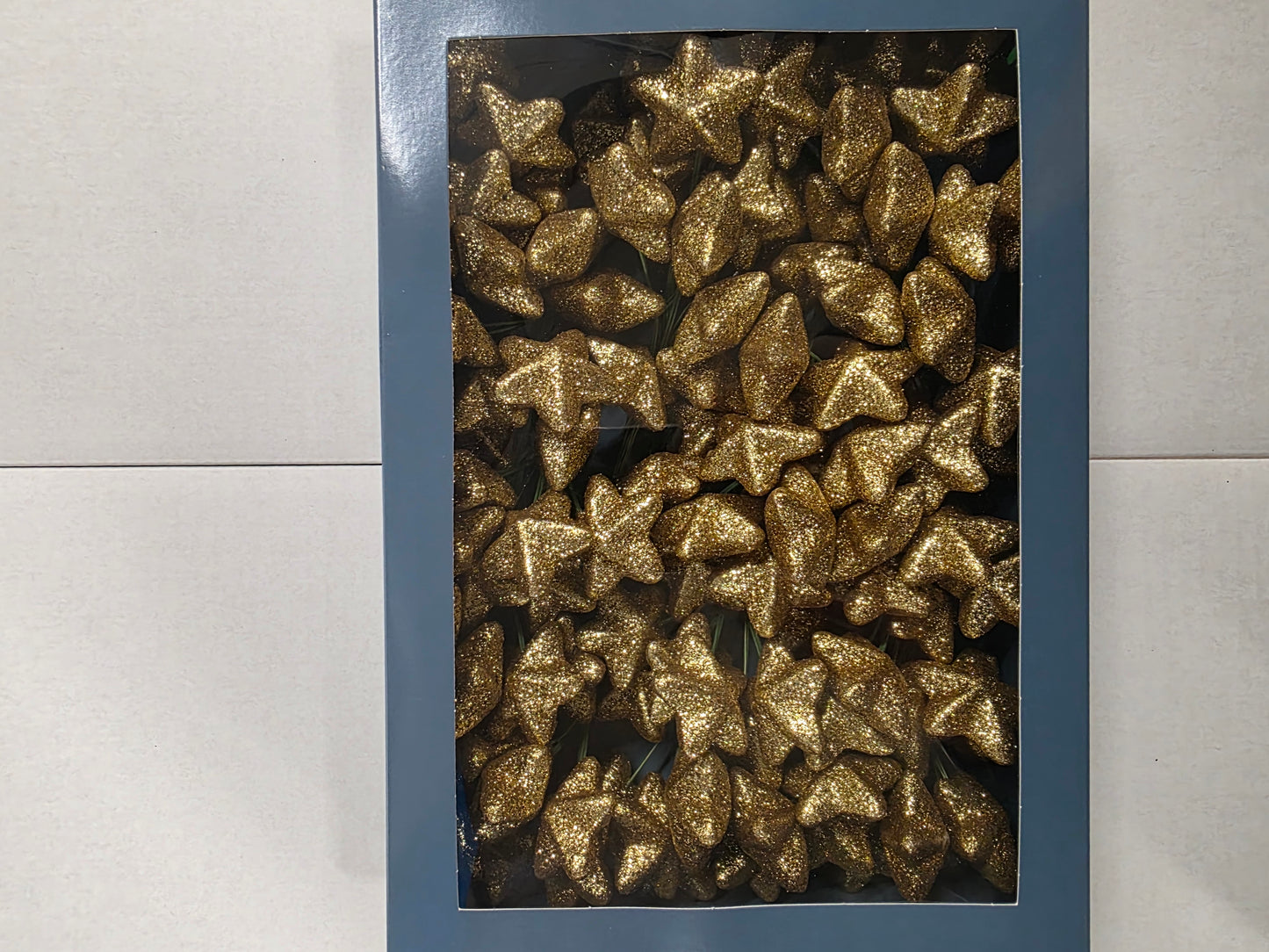 Wired Sparkling Stars Gold18x6 4cm