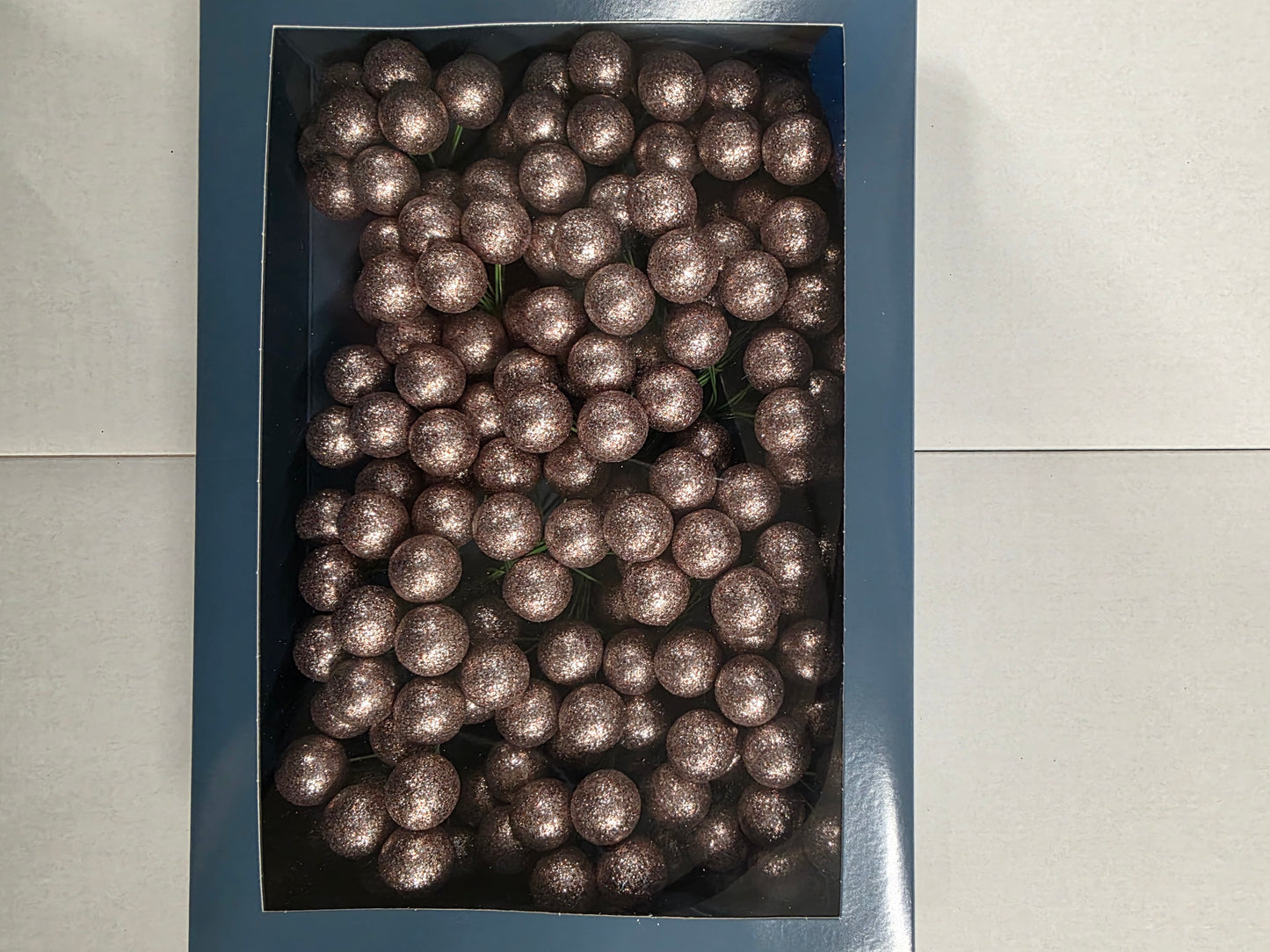 Wired Sparkling Balls Rose Pink 18x10 2cm