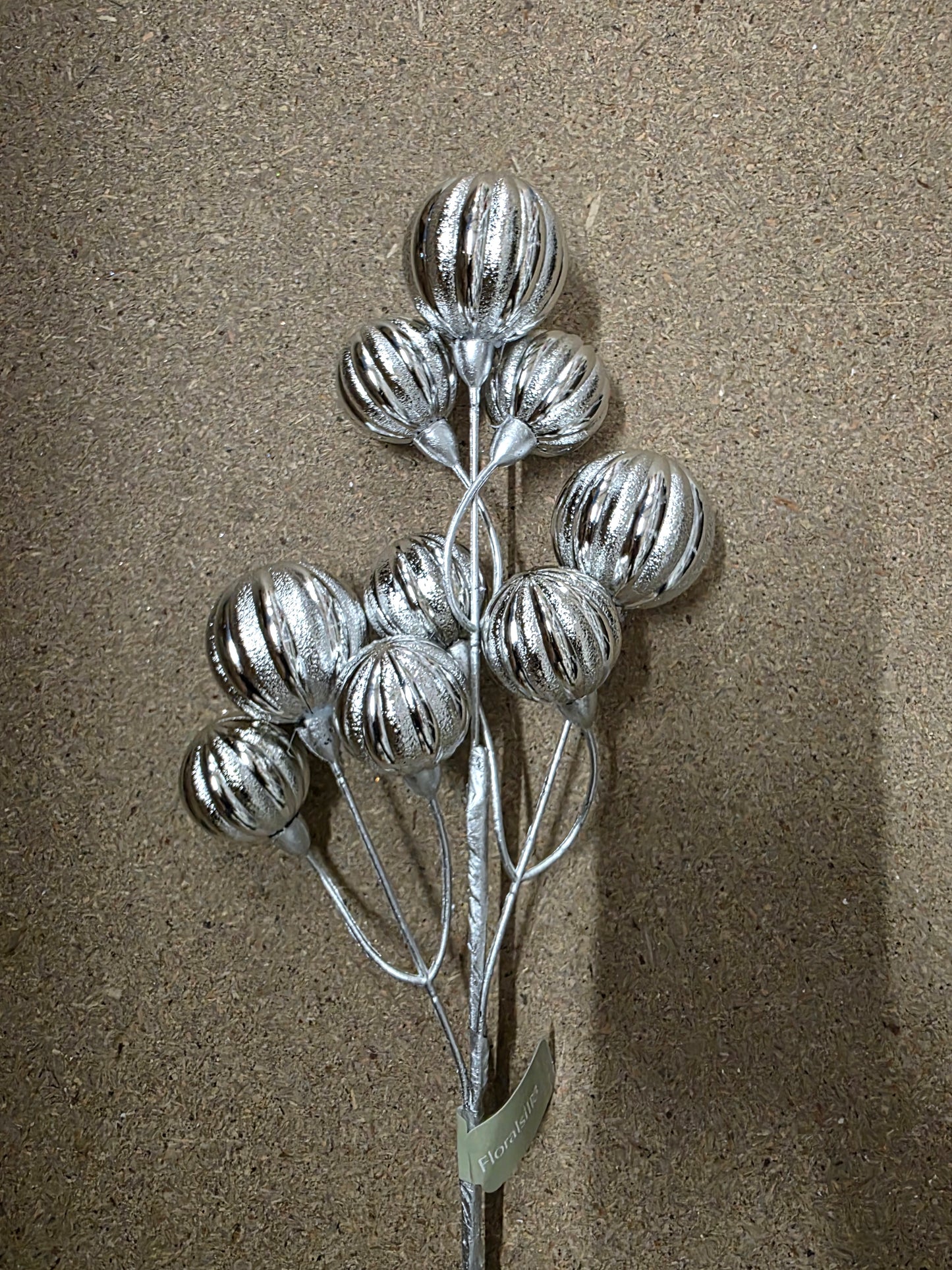 Bauble Spray Silver 51cm