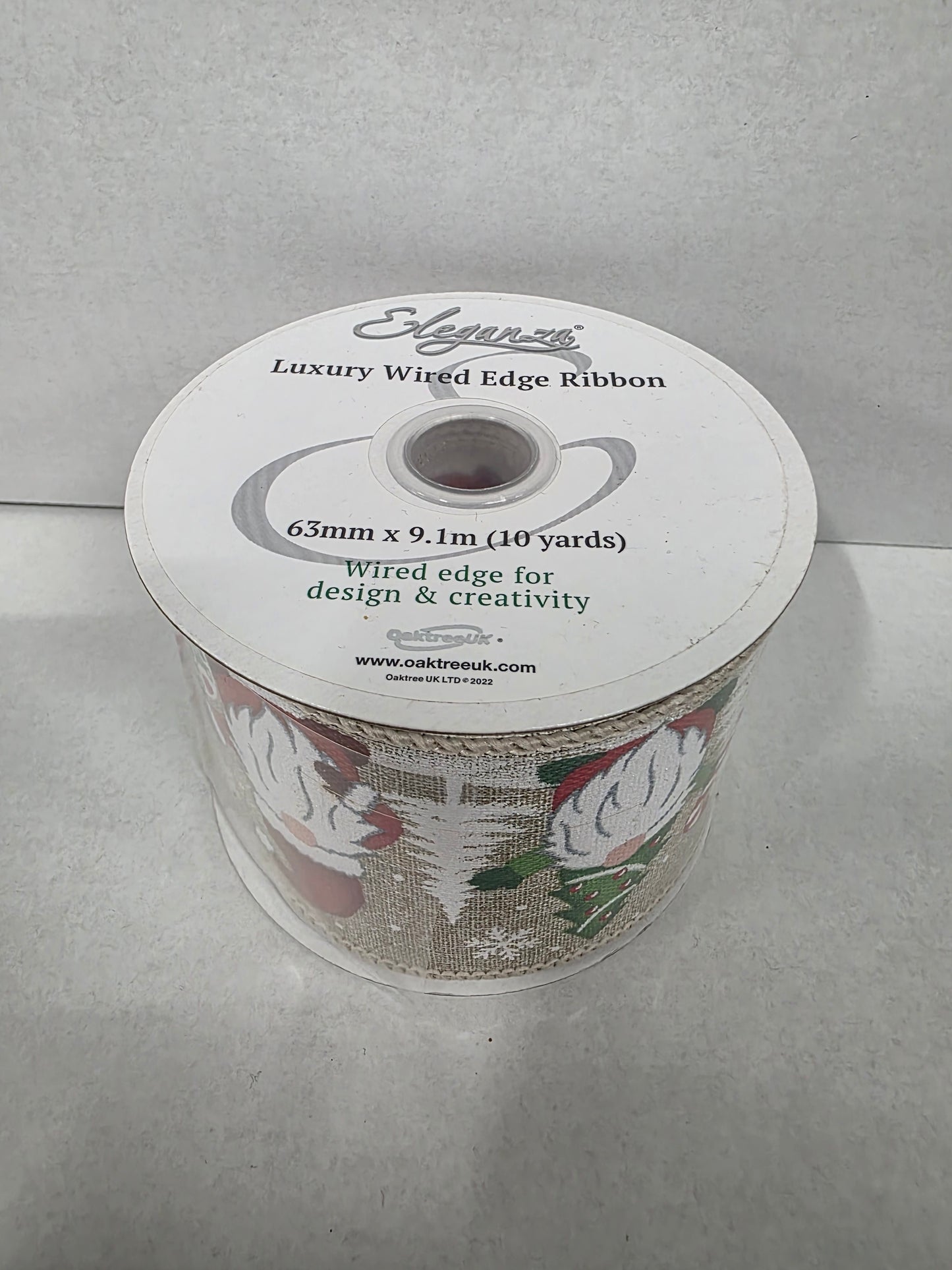 Xmas Ribbon Natural Christmas Tree Gonk