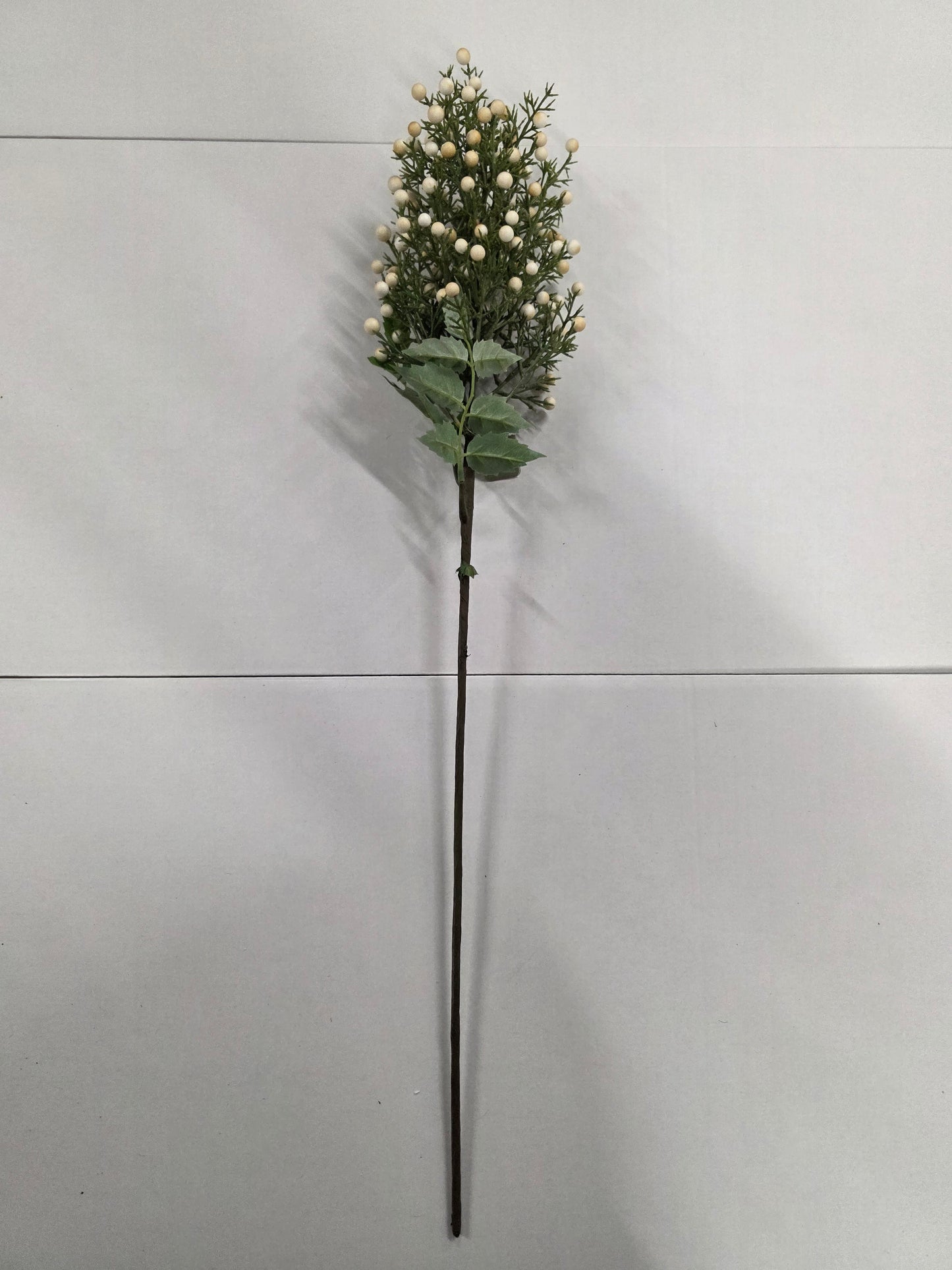 Berry Bush Stem 75cm Cream
