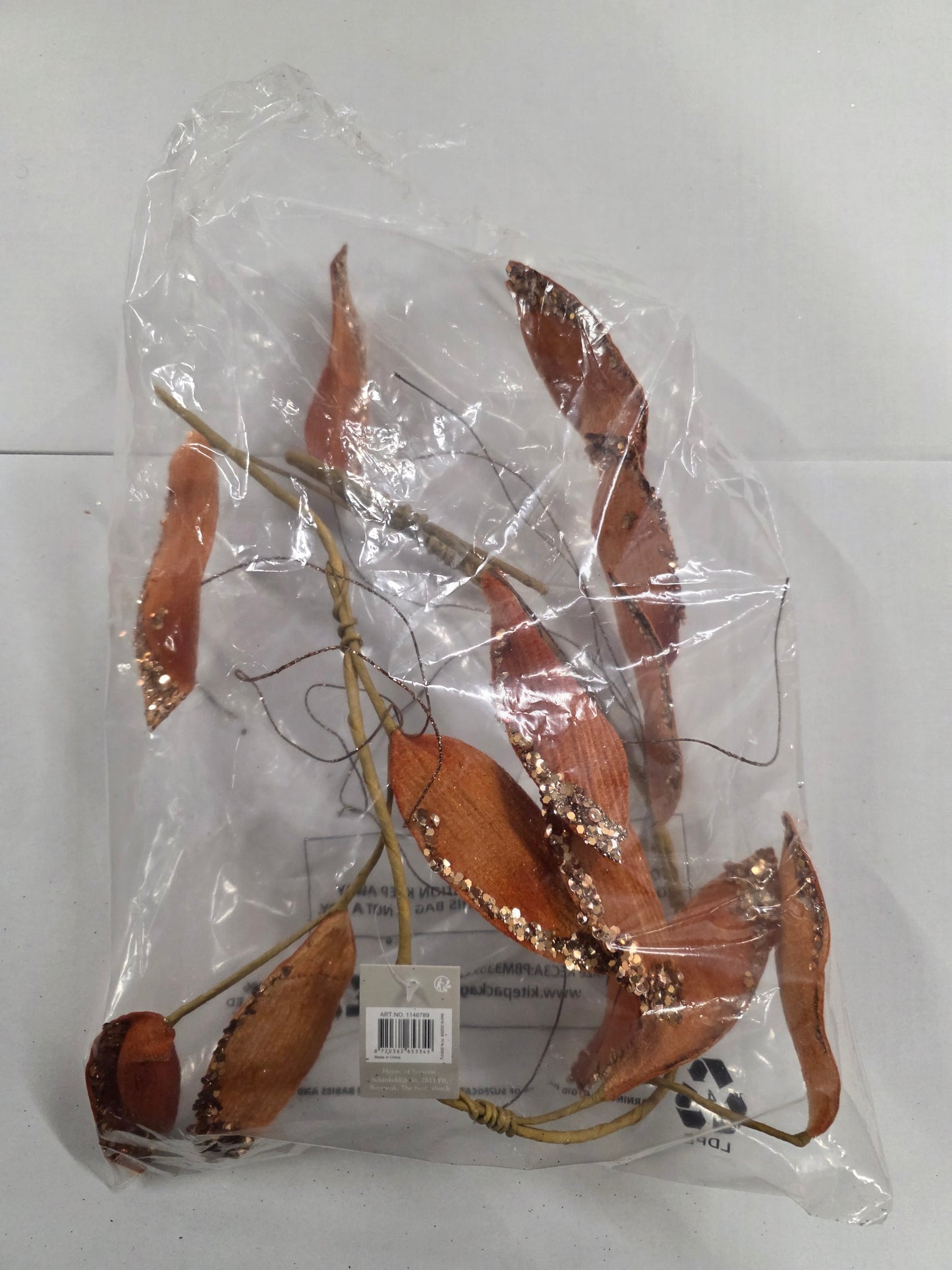 Garland Leaves Orange 115cm