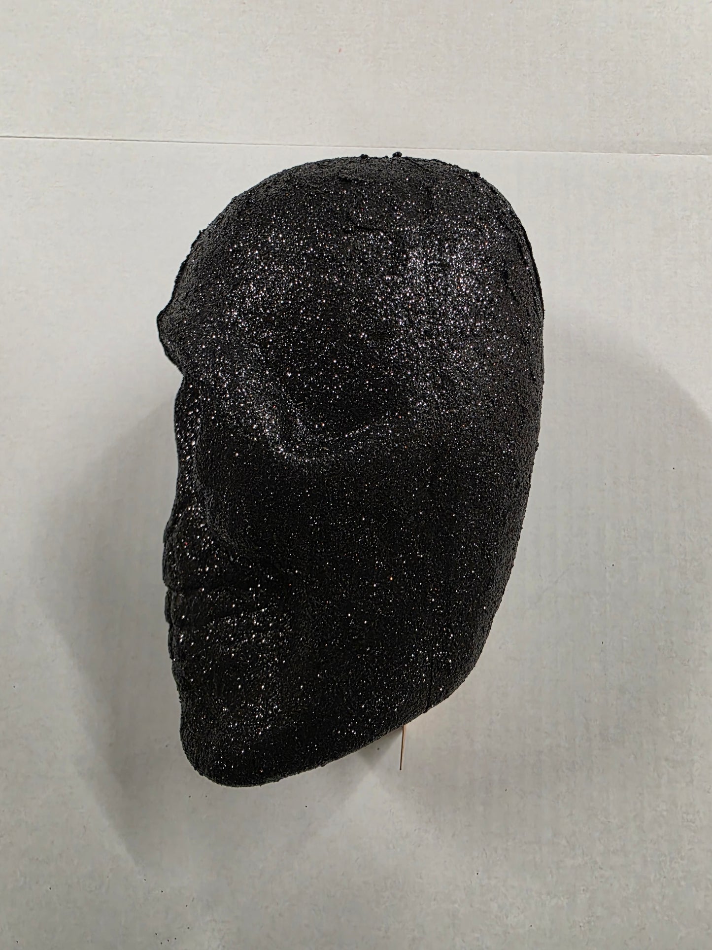 Glitter Skull Black 21cm