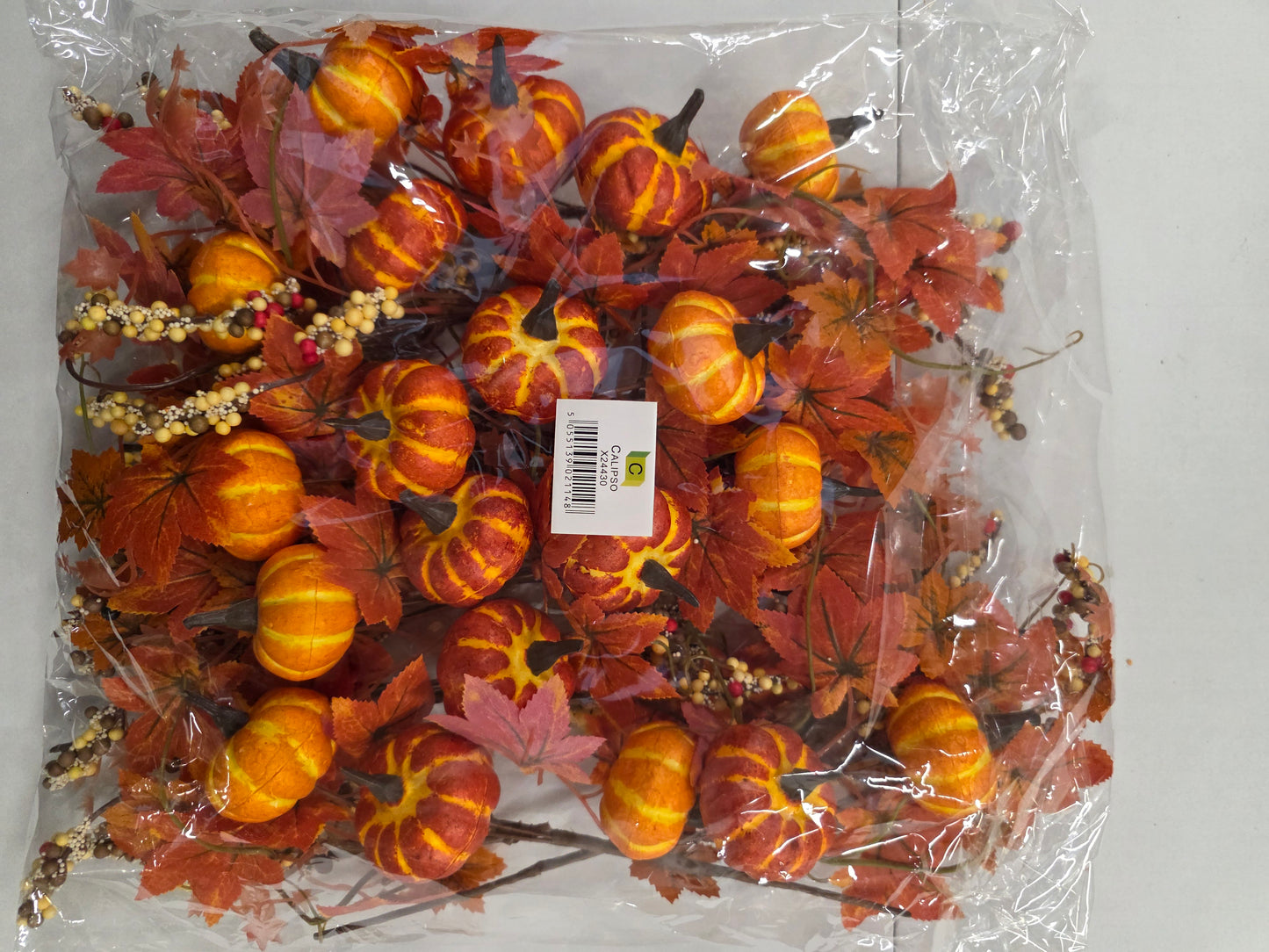 Pick Pumpkin Leaf Arrangement 30cm (Pack of 10 pieces)