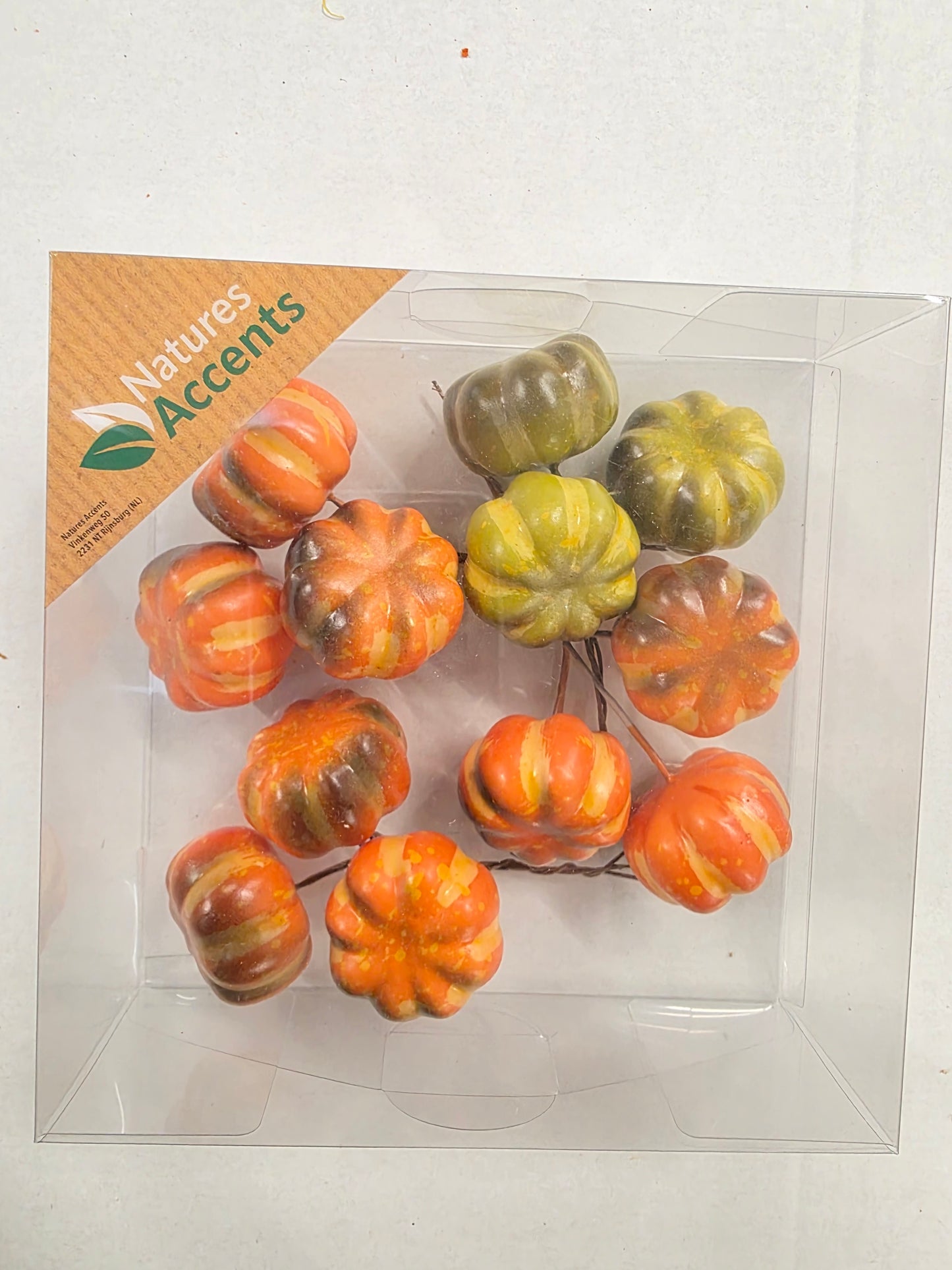 Pumpkins On Wire 4cm X12 Multicolour