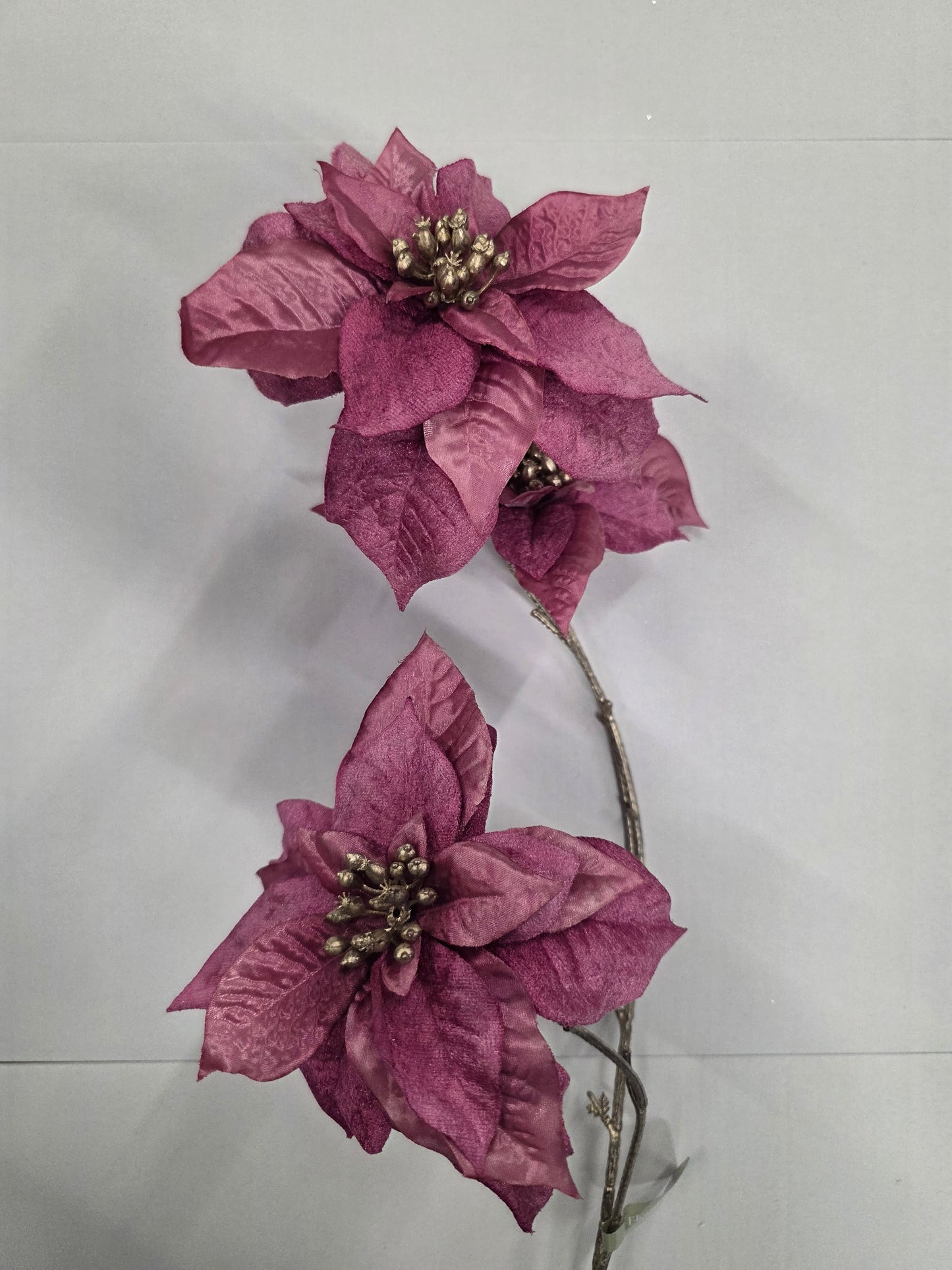 Poinsettia Spray Pink 79cm