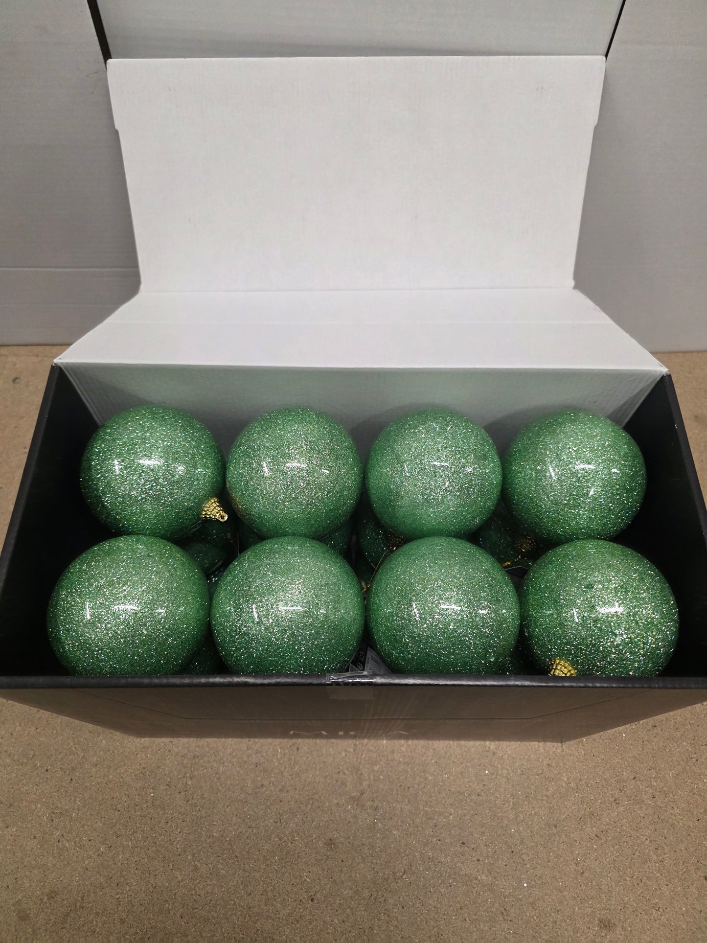 Bauble Unbreakable 10cm Green X24