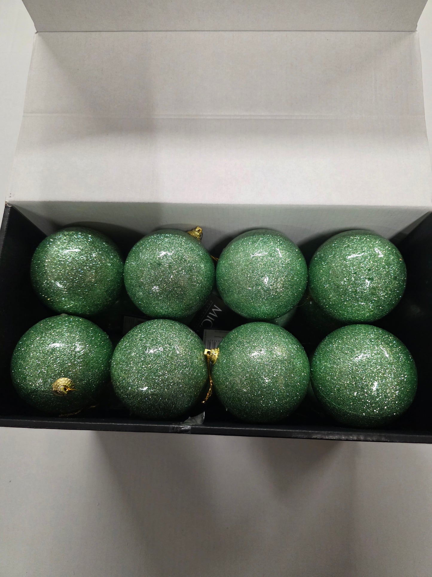 Bauble Unbreakable 8cm Green X24