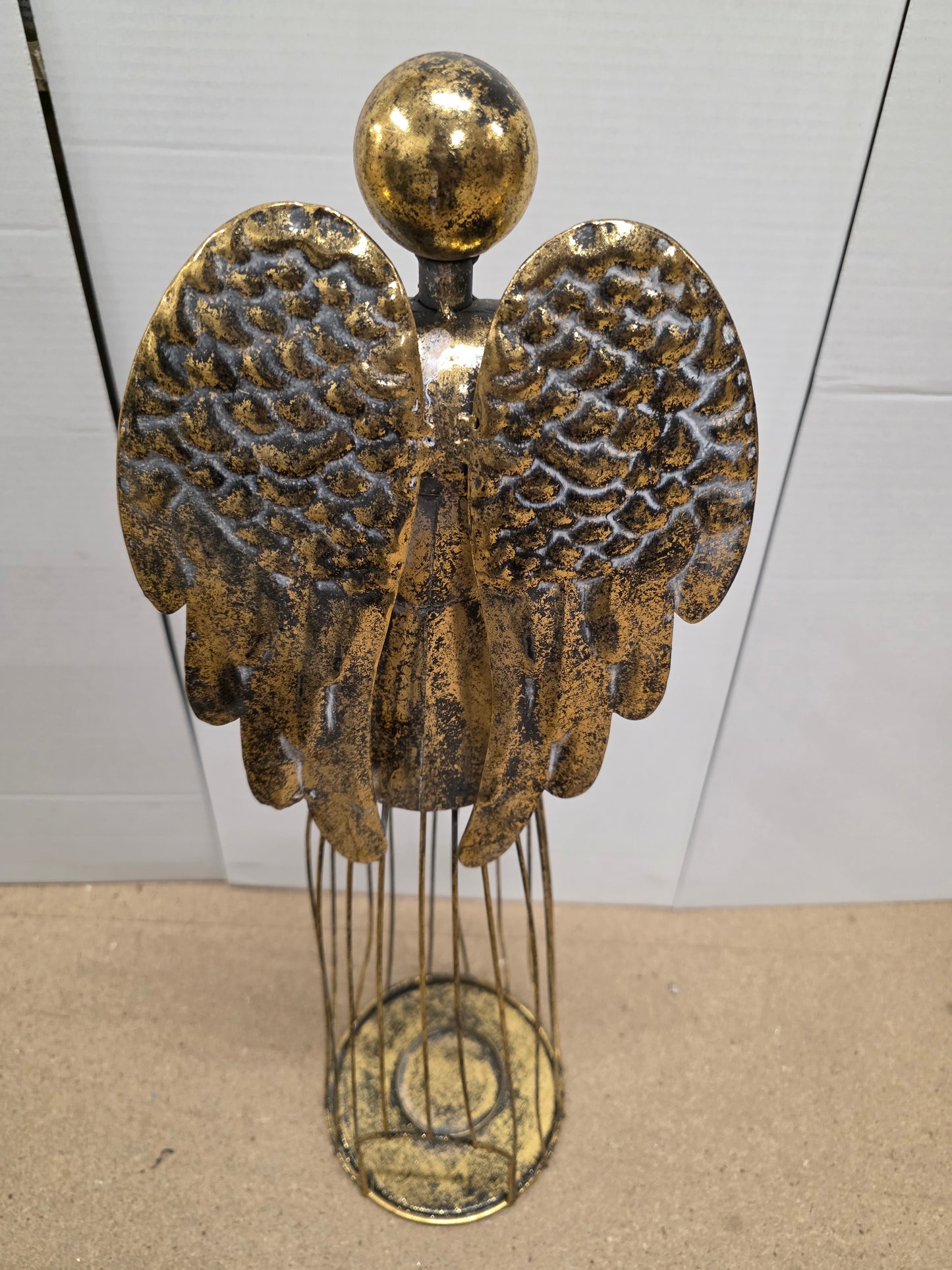 Candle Holder Angel Gold 67cm
