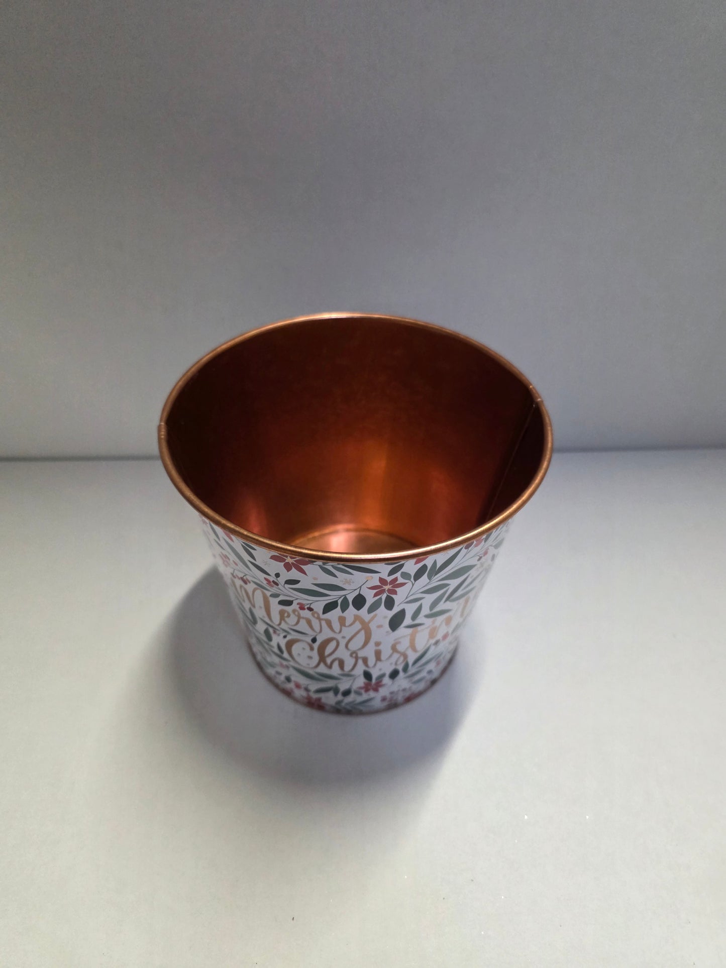 Christmas Floral Planter 13.5x12cm