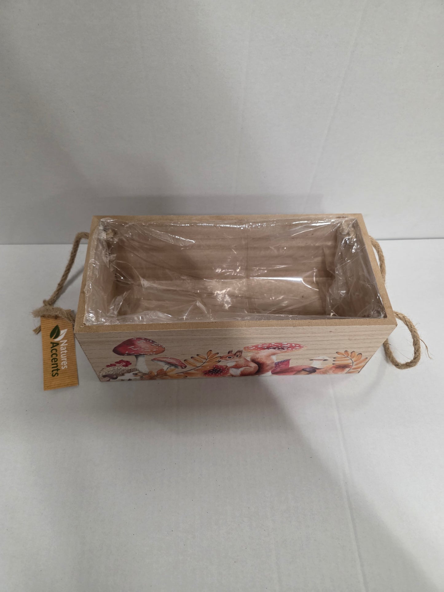 Wooden Planter Forest With Liner 25cm