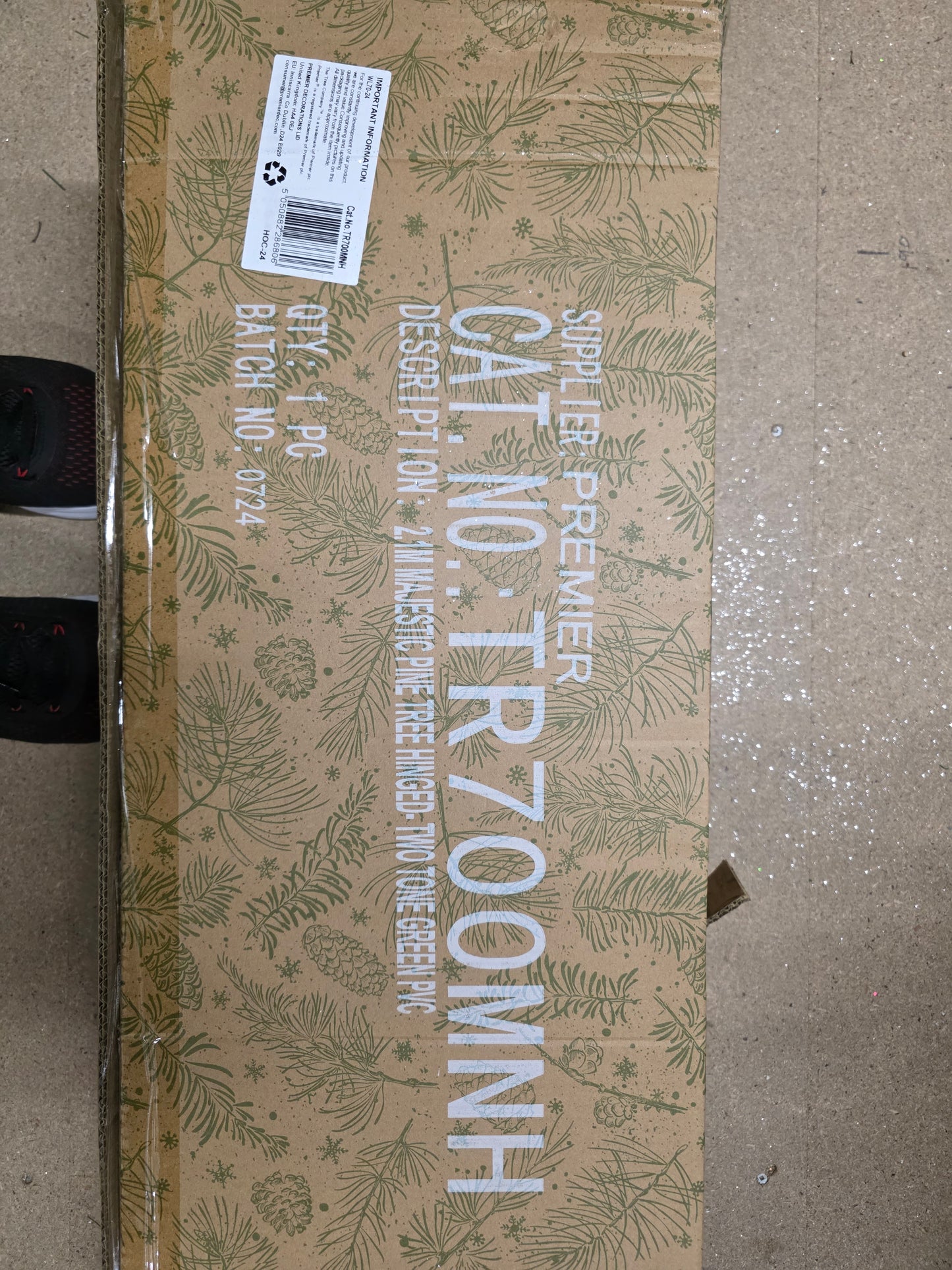 Tree Pine Two Tone Green Hinged 2.1m