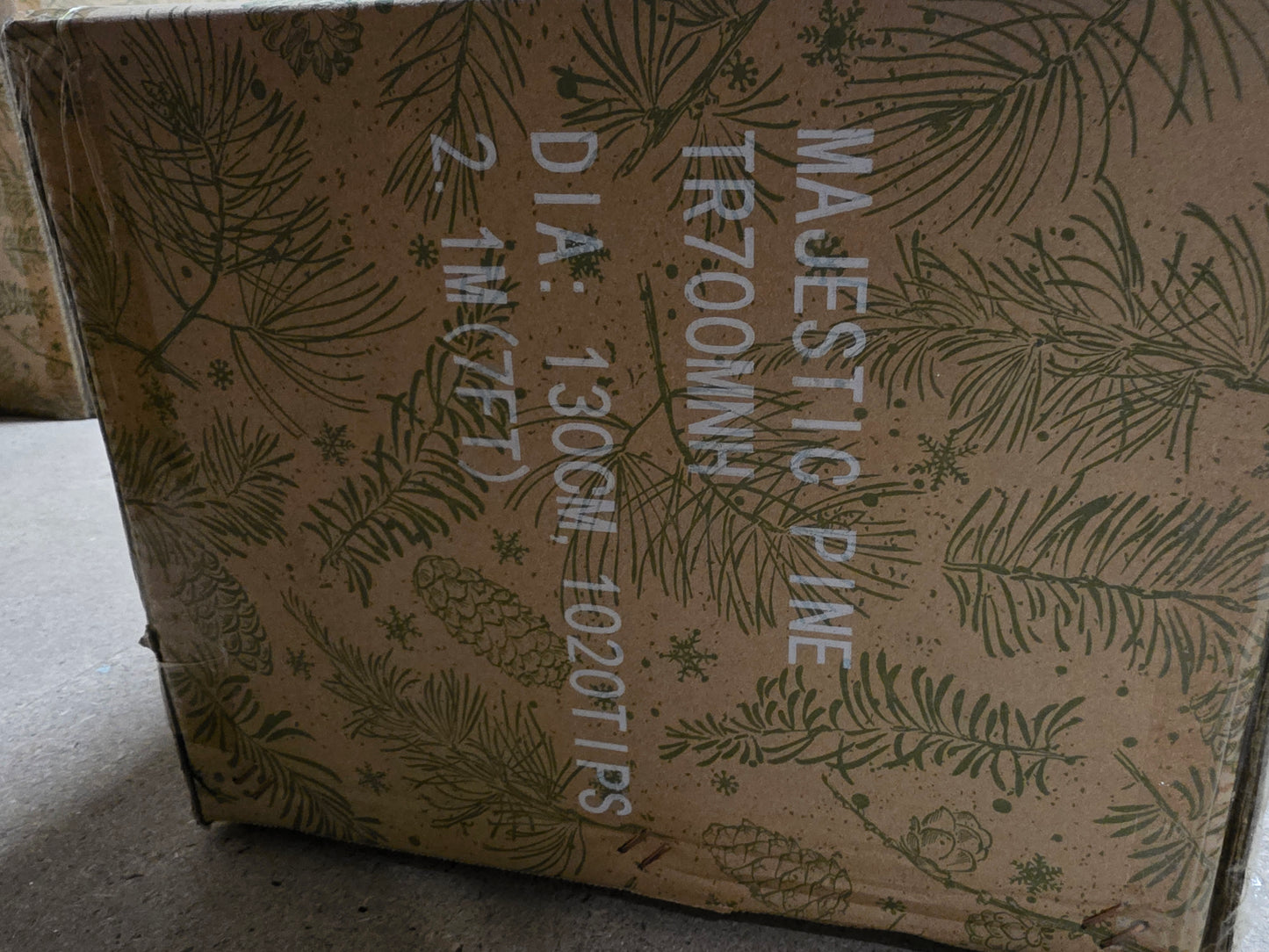 Tree Pine Two Tone Green Hinged 2.1m