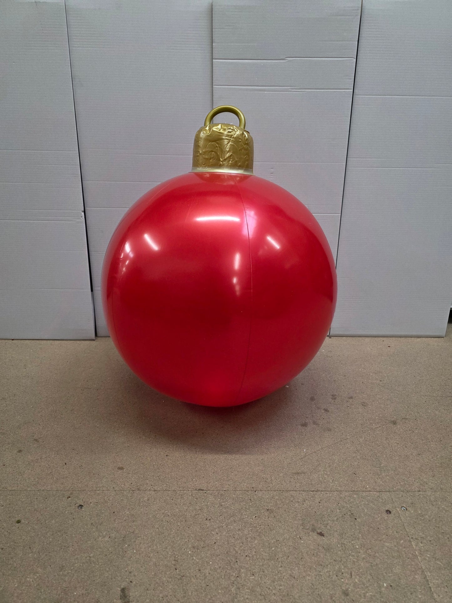 L E D Inflatable Bauble 60cm Red