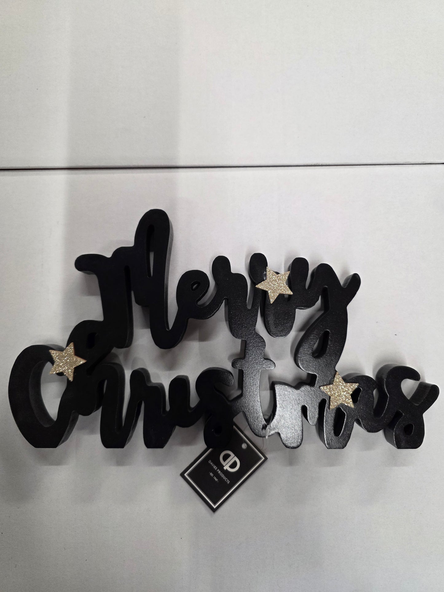 Merry Christmas 33x19cm Black