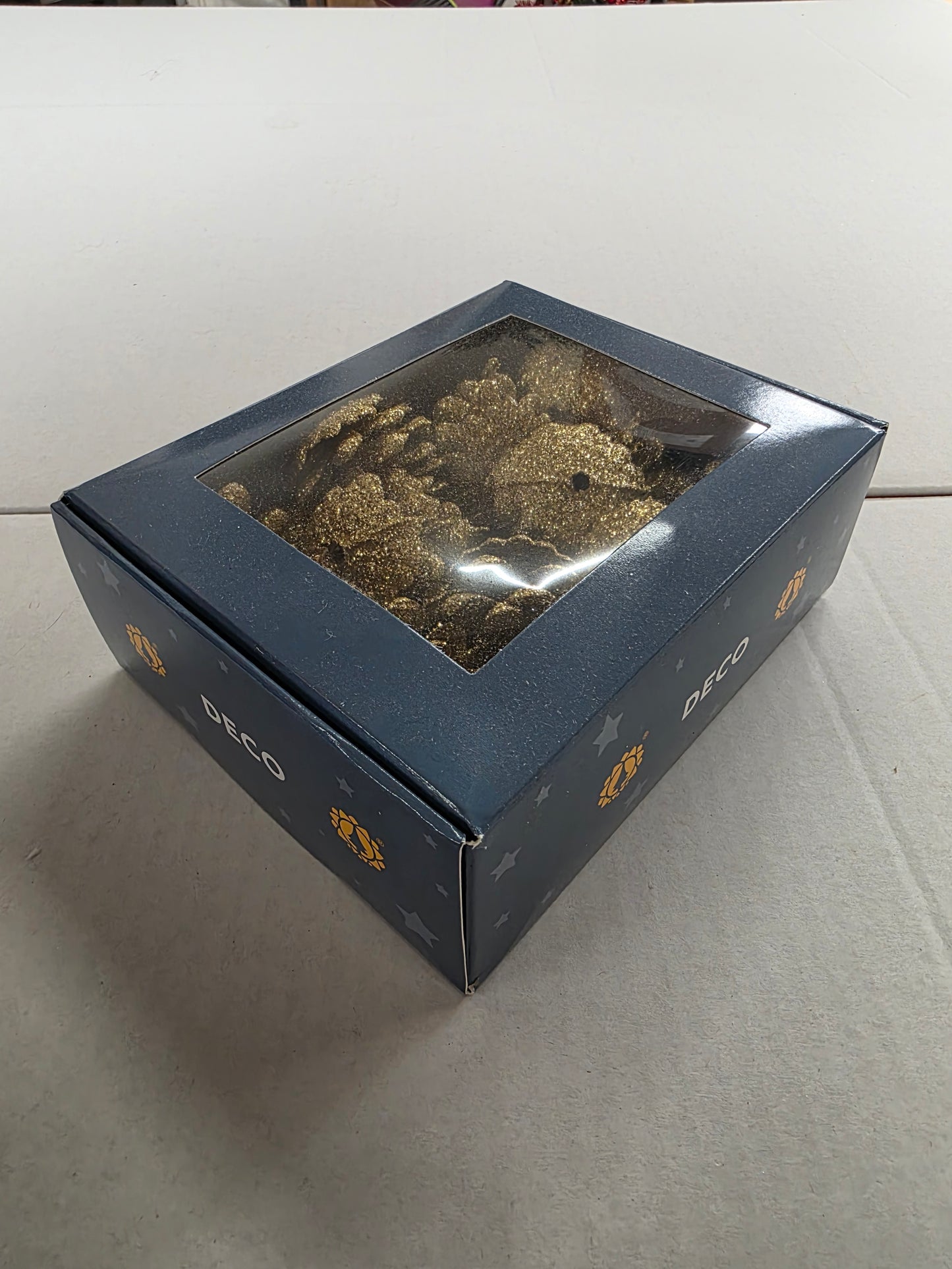 Dried Sparkling Cones 45mm Gold X 20