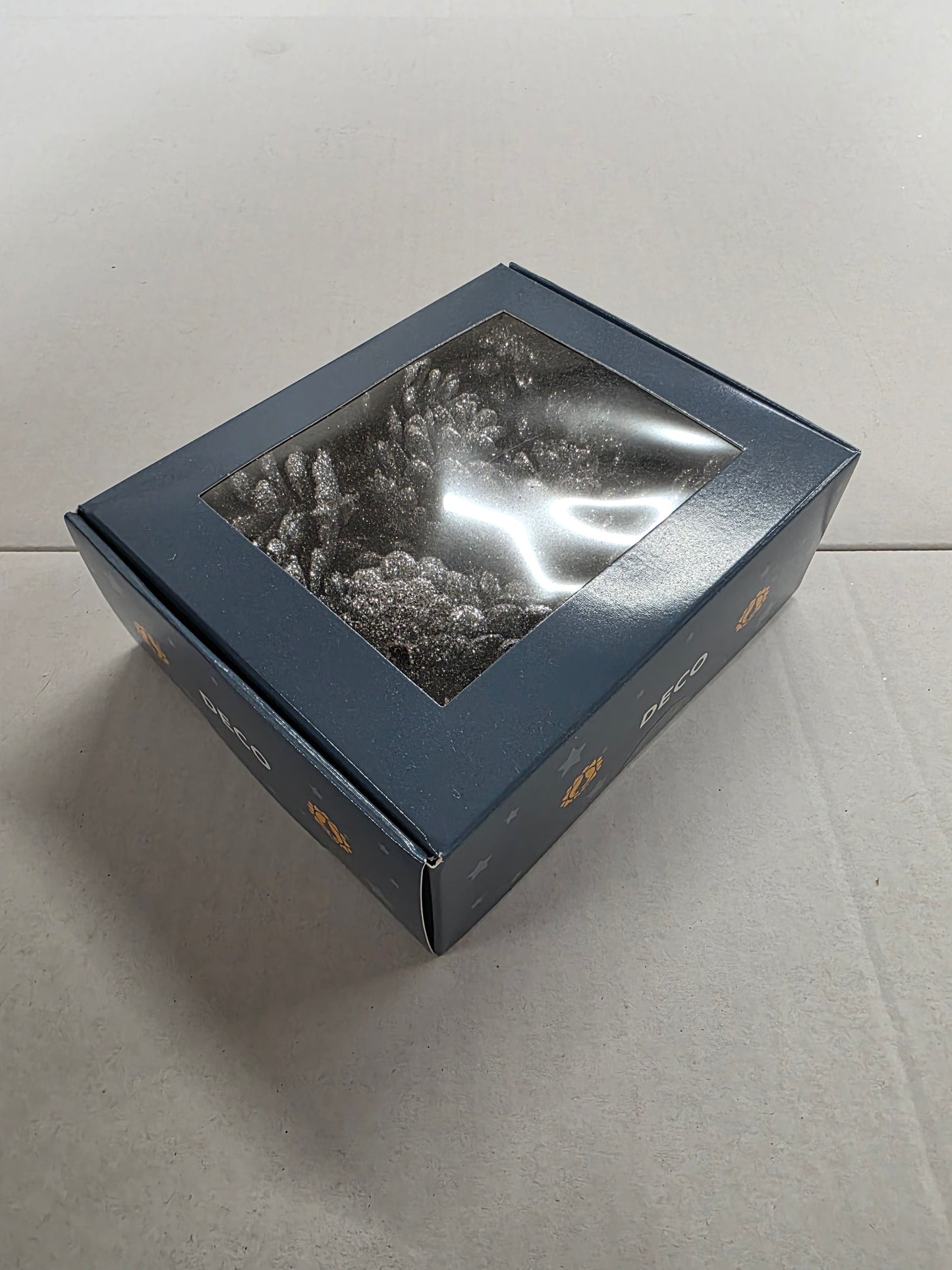 Dried Sparkling Cones 45mm Silver X 20