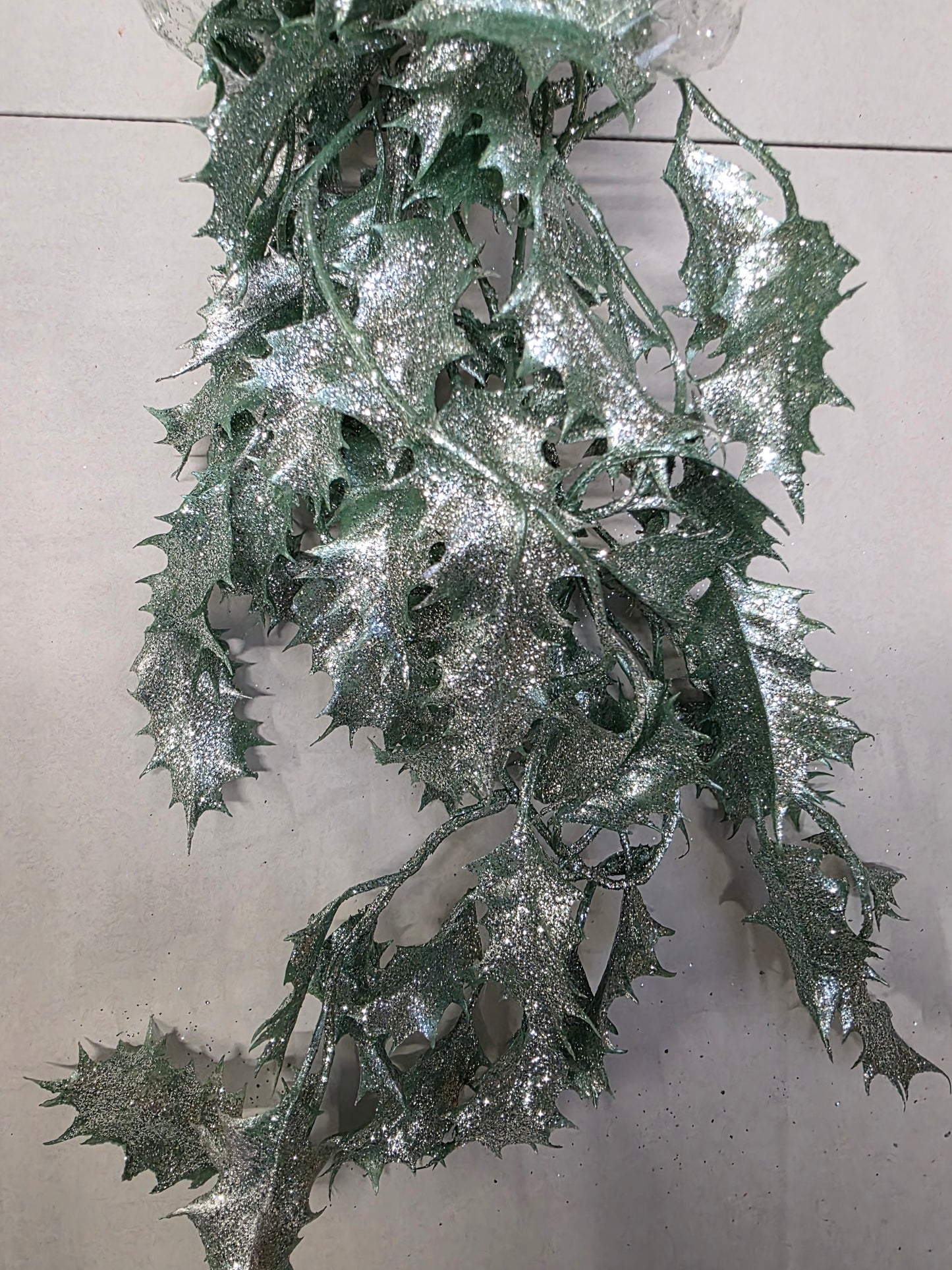 Garland Glittered Holly 180cm