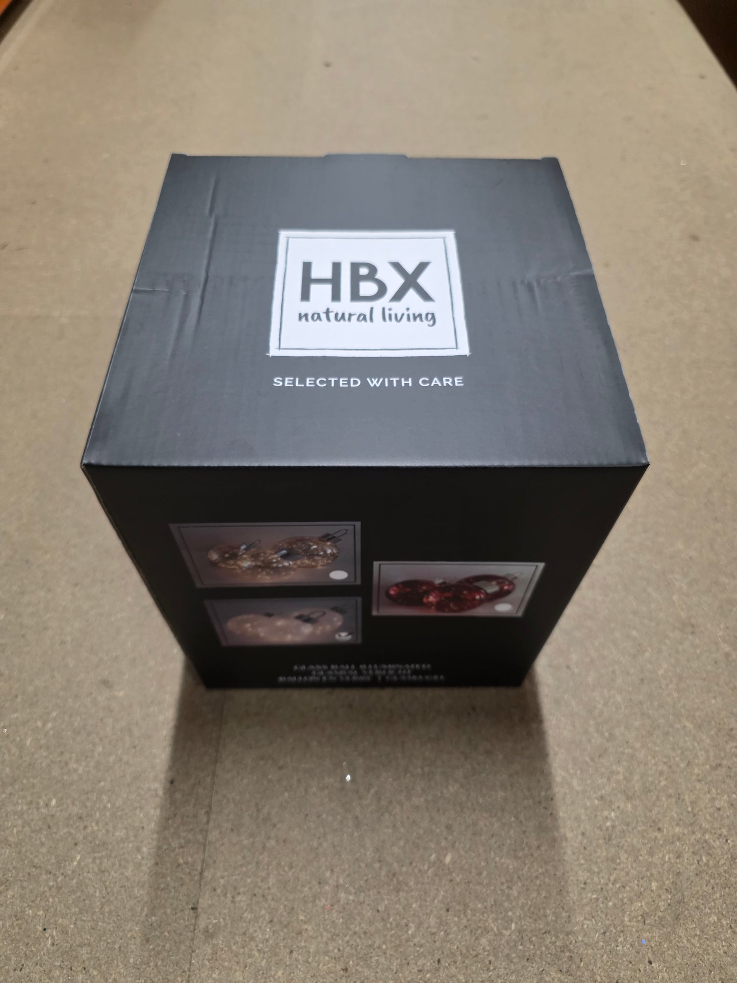 L E D Bauble Glass Twinkle White 20cm