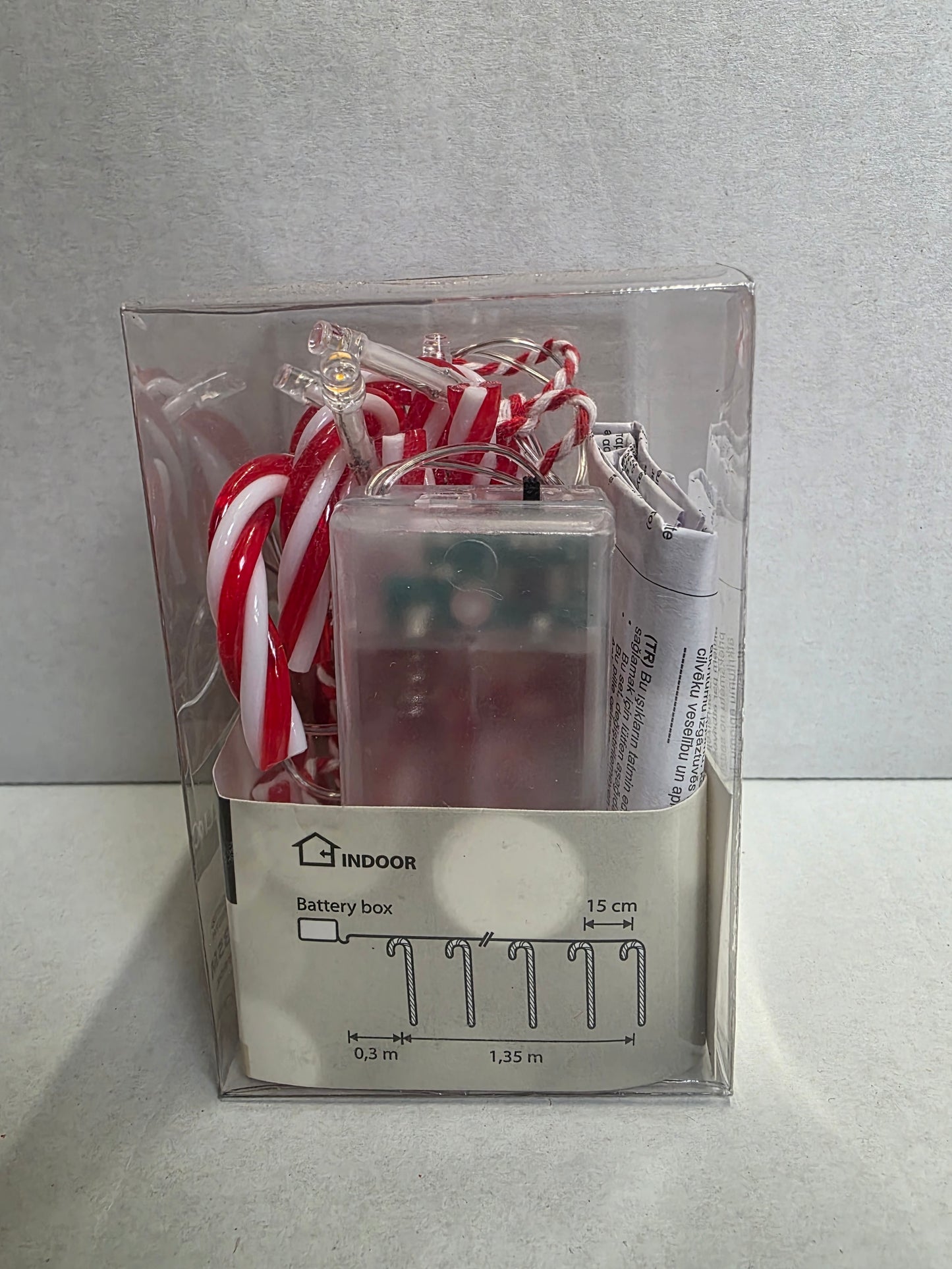 L E D Candy Cane Warm White 165cm