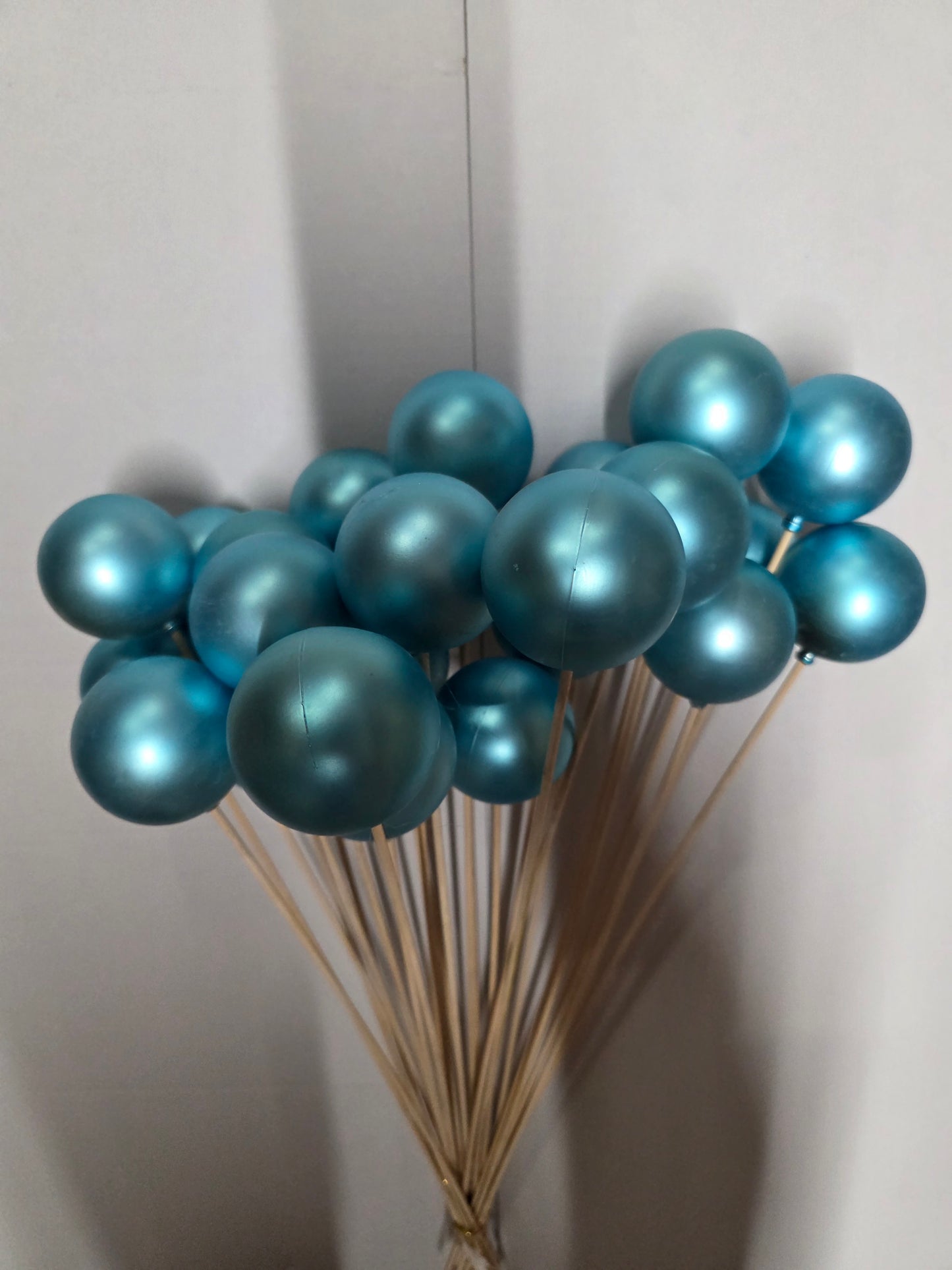 Pick Bauble 6cm Matt Blue 50cm (Pack of 25 pieces)