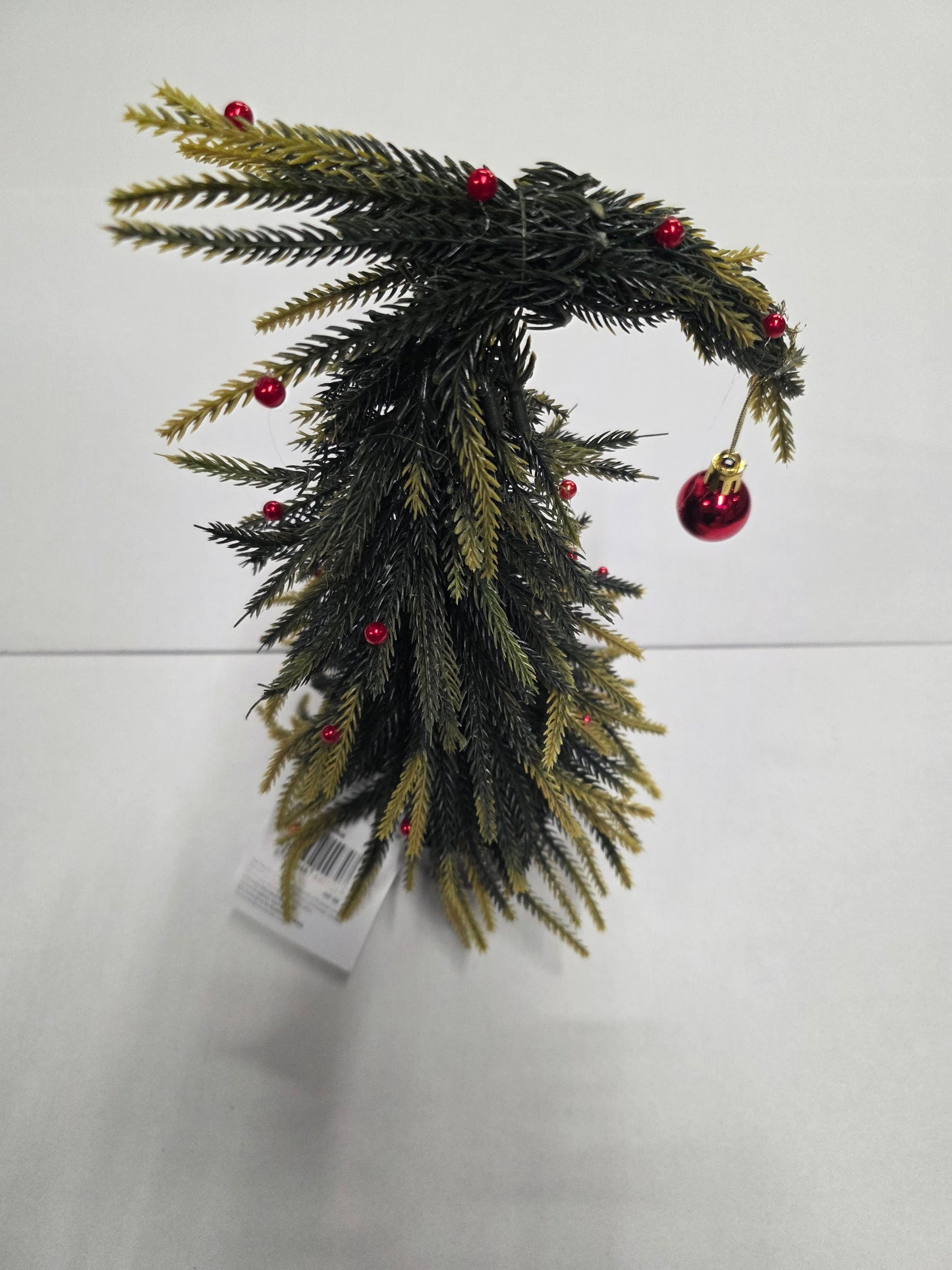 Leaning Tree 35cm Red Baubles
