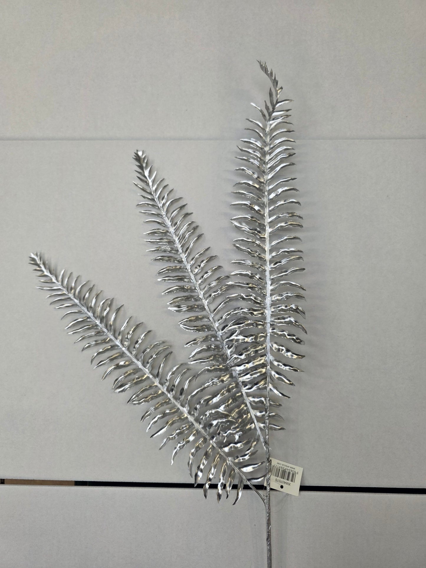 Metallic Fern Spray X 3 Silver